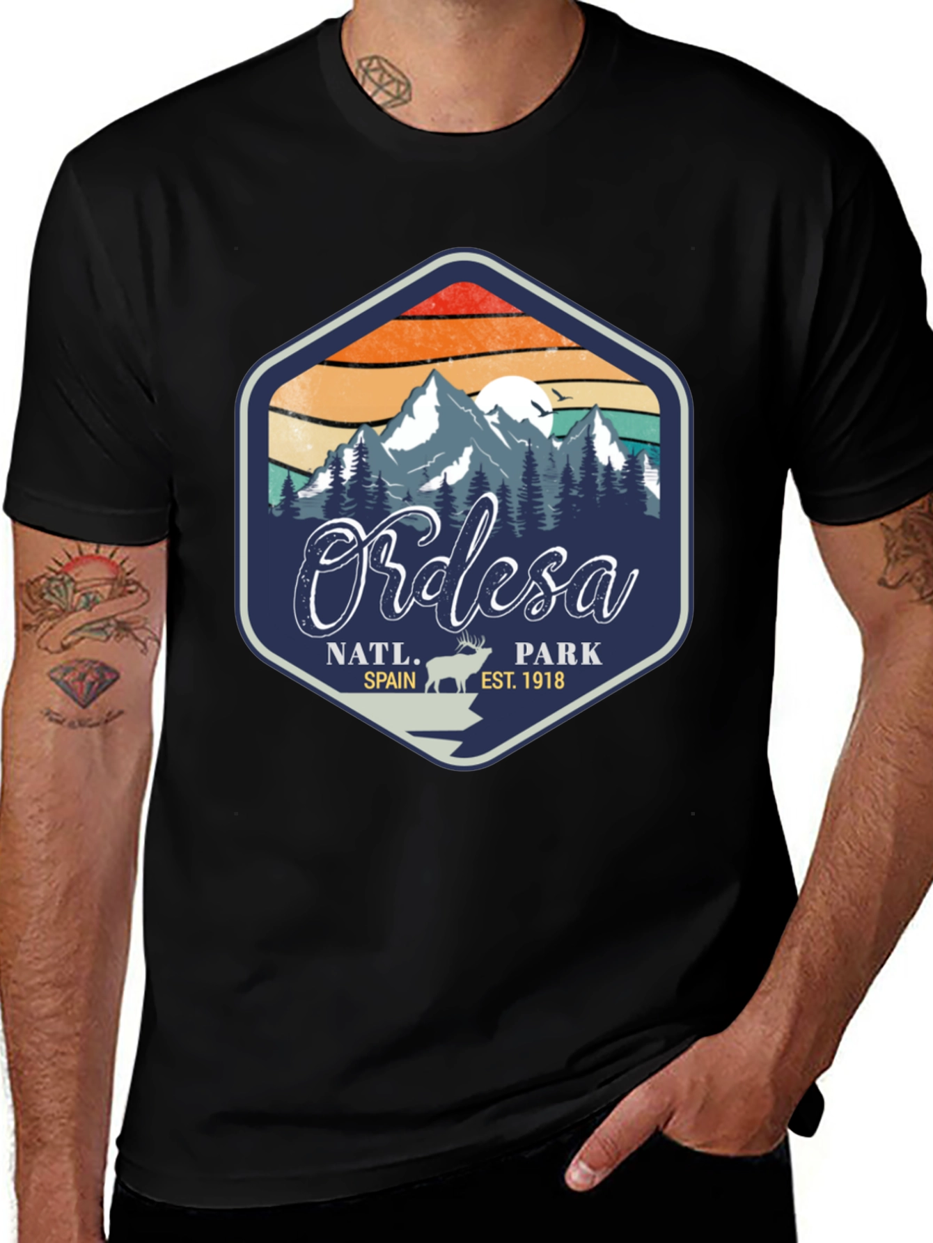 Variant 19 of Ordesa National Park T-Shirt