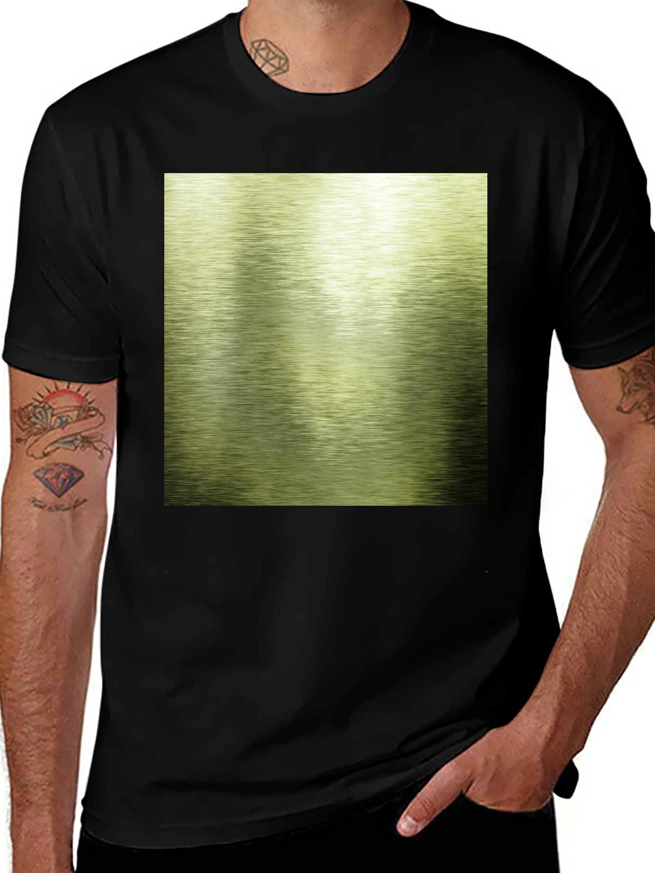 Variant 16 of Black T-Shirt with Metallic Graphic
