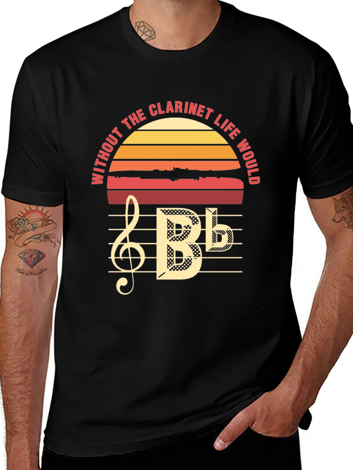 Variant 24 of Clarinet Life Music T-Shirt - Band Instrument Tee