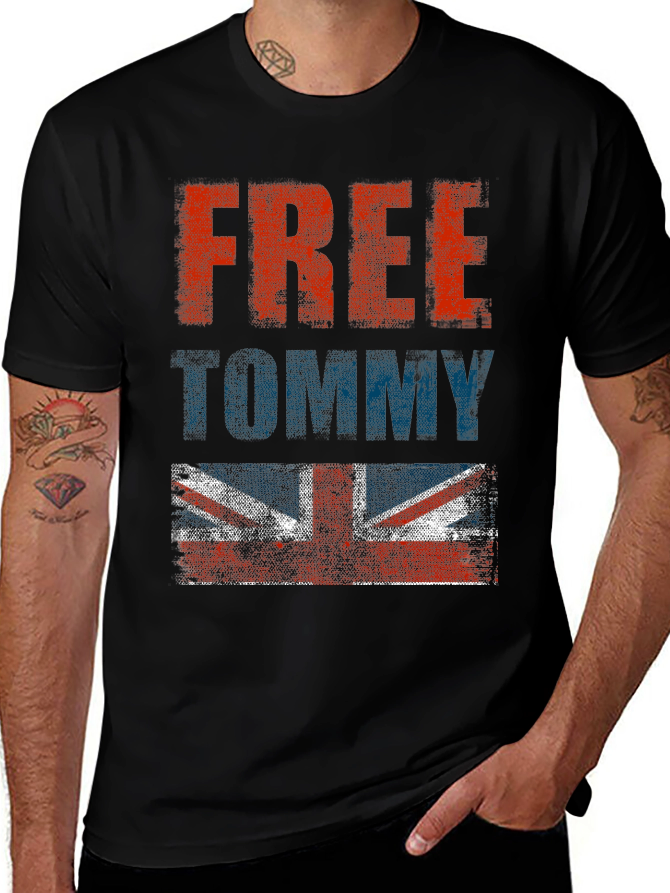 Variant 26 of Free Tommy British Flag T-Shirt