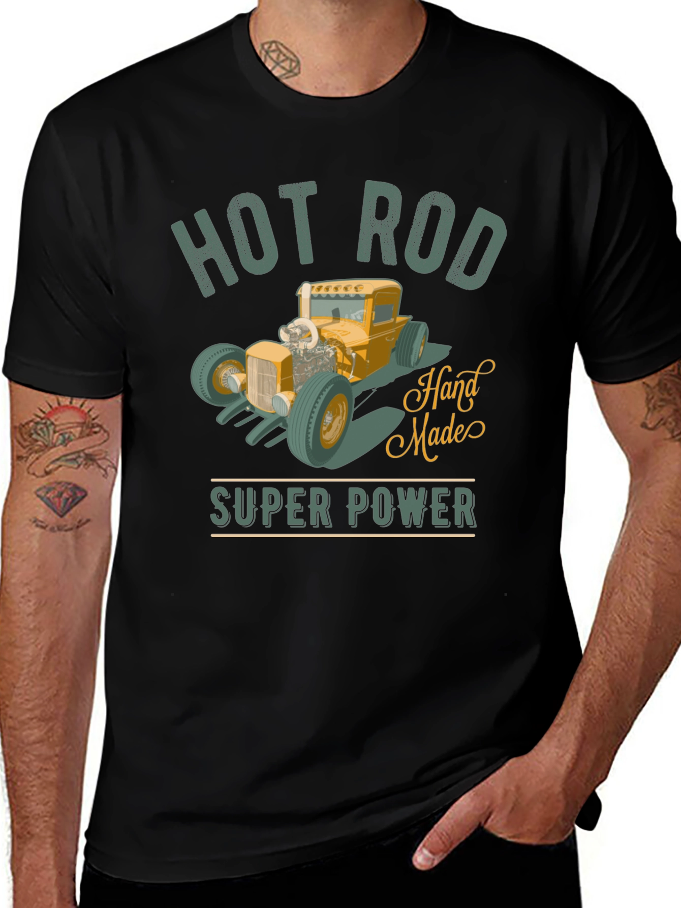 Variant 30 of Hot Rod Super Power Graphic T-Shirt