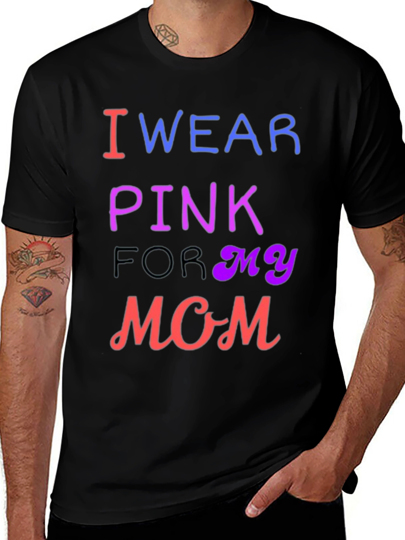 Variant 10 of I Wear Pink For My Mom T-Shirt