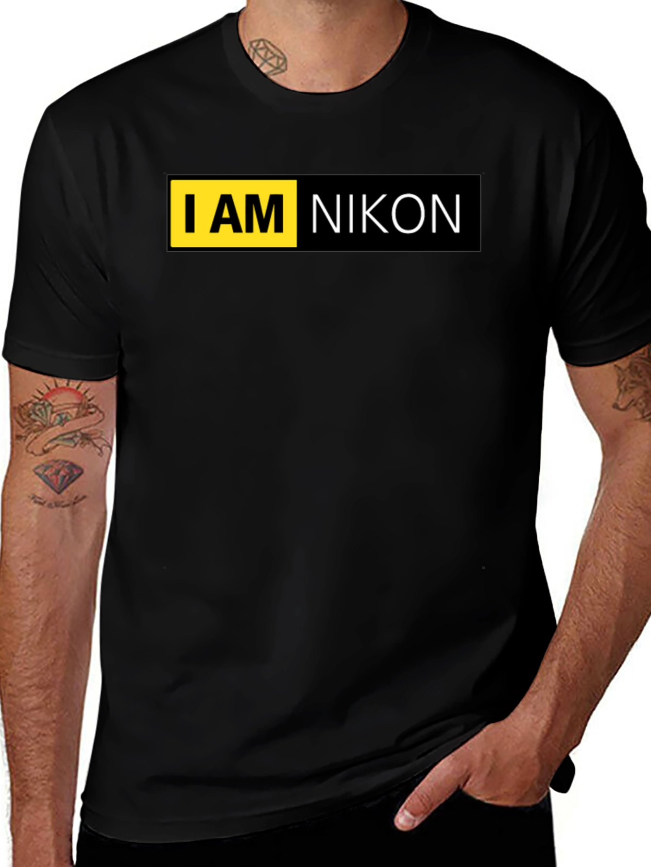 Variant 7 of I AM NIKON Black Graphic T-Shirt
