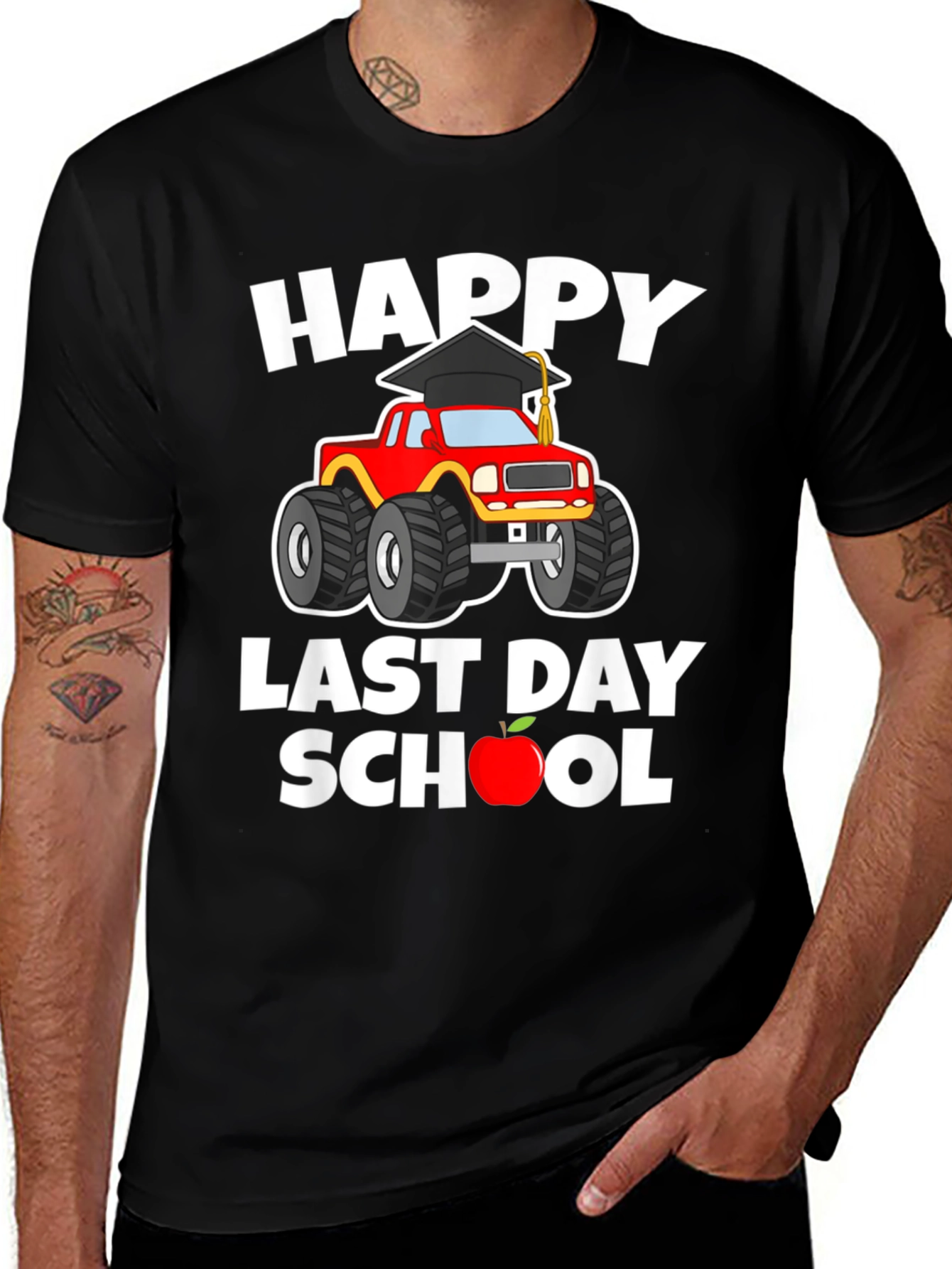 Happy Last Day of School Monster Truck T-Shirt