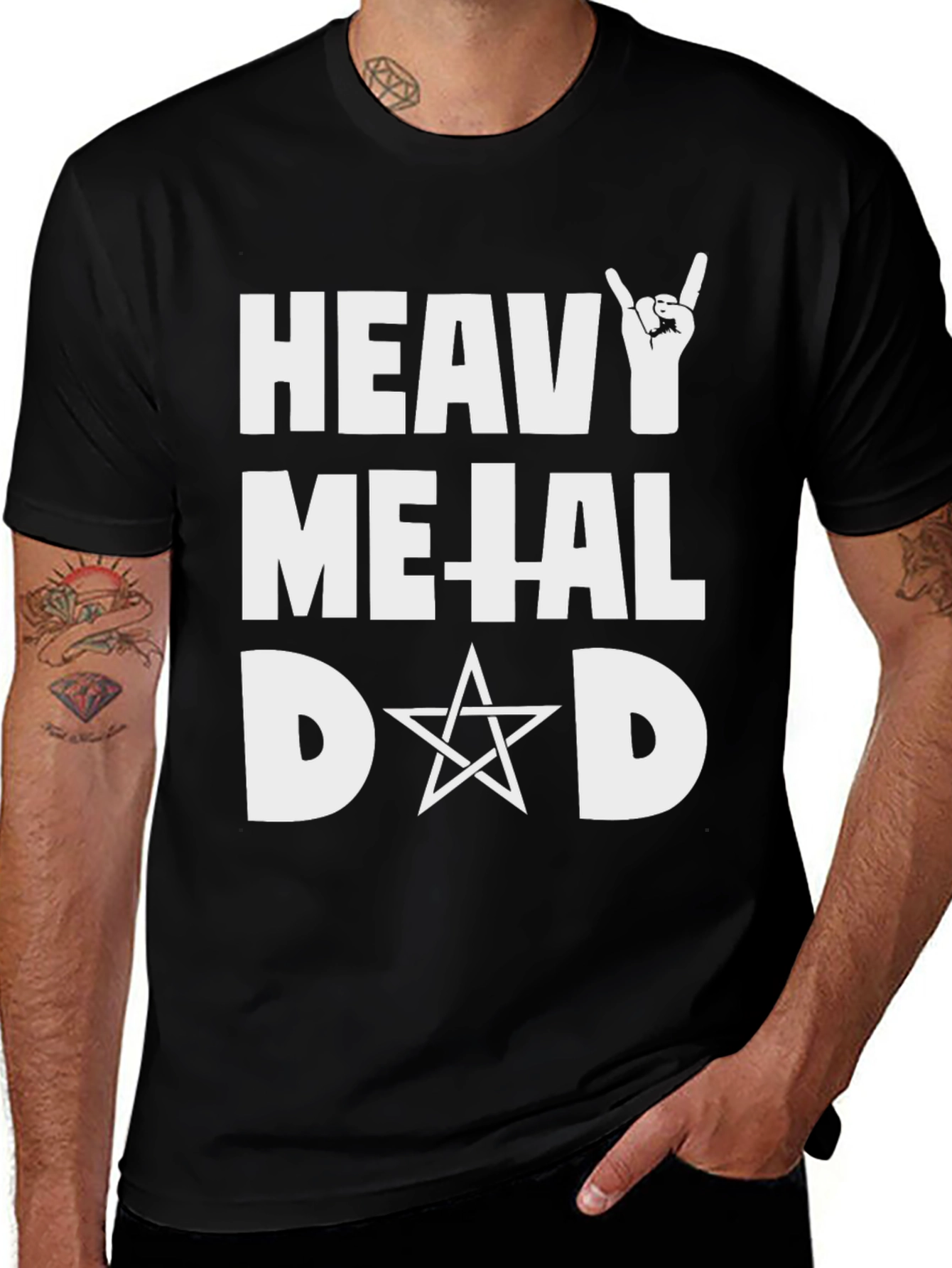 Variant 5 of Heavy Metal Dad T-Shirt