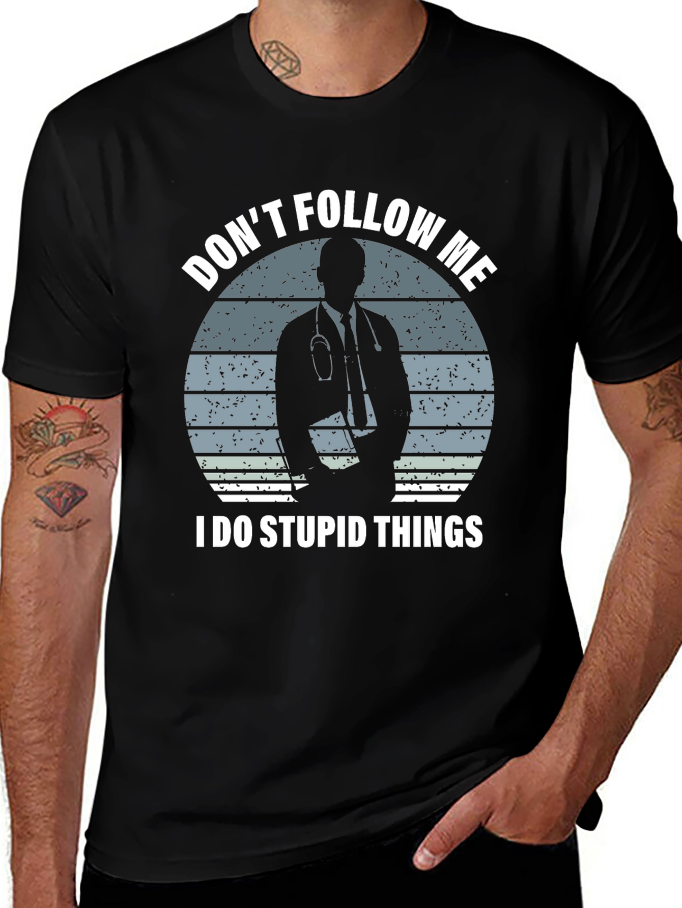 Variant 11 of Don't Follow Me I Do Stupid Things Graphic Tee