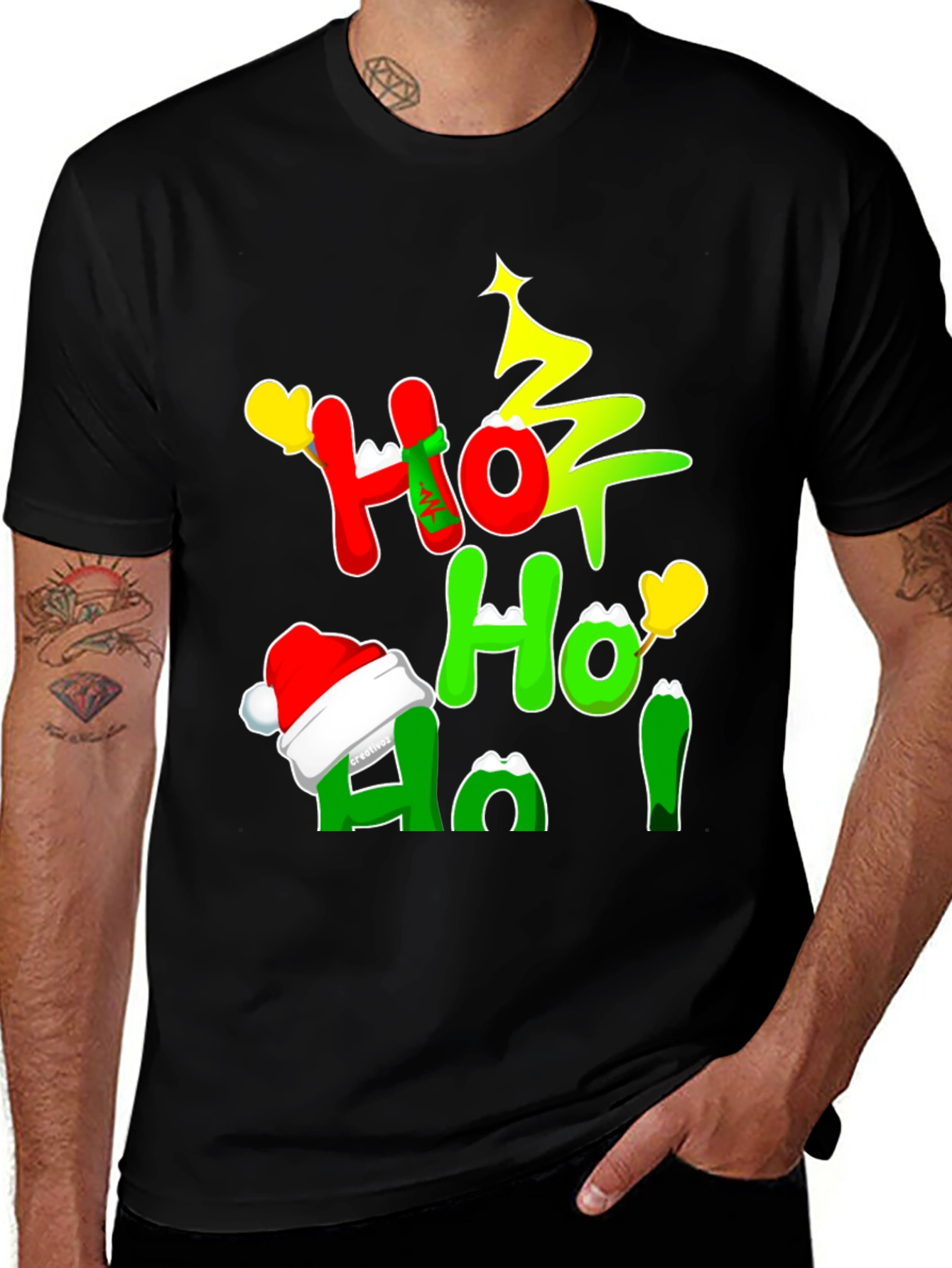 Festive "Ho Ho Ho" Holiday T-Shirt