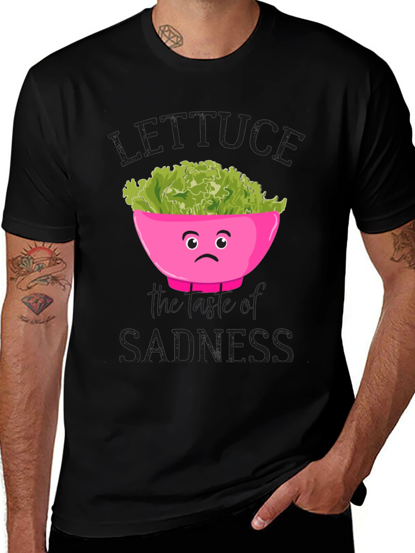 Variant 28 of Lettuce the Taste of Sadness Graphic Tee