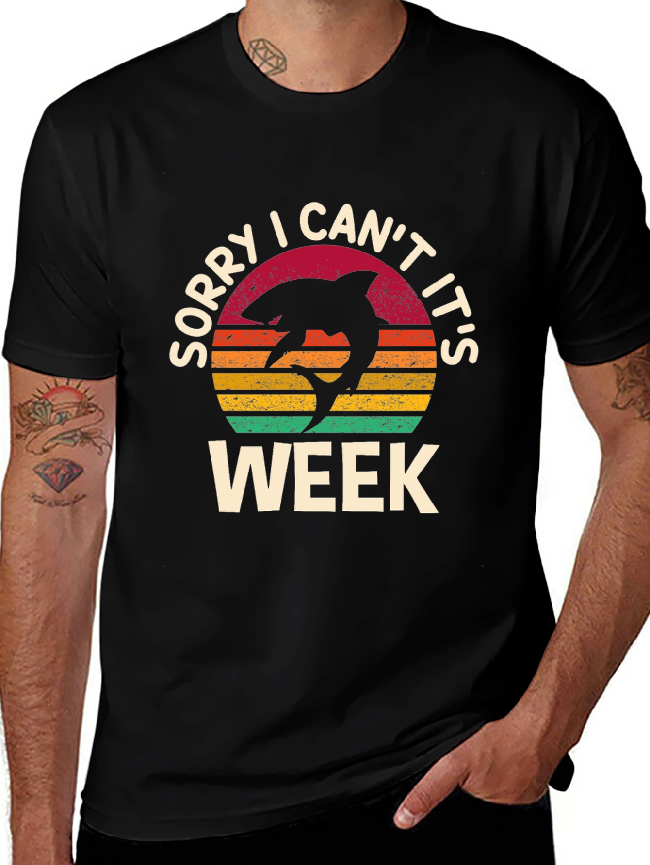 Variant 2 of Sorry I Can't It's Shark Week T-Shirt