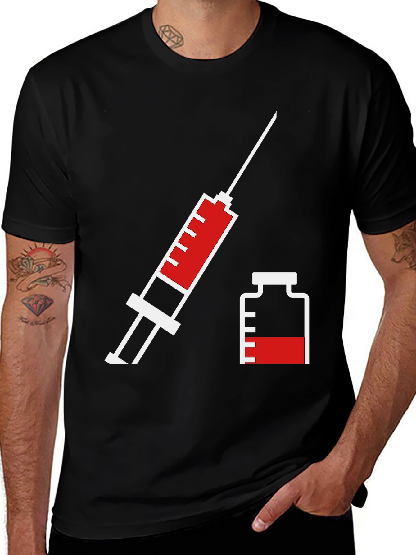 Variant 17 of Vaccination T-Shirt: Injecting Humor into Everyday Style