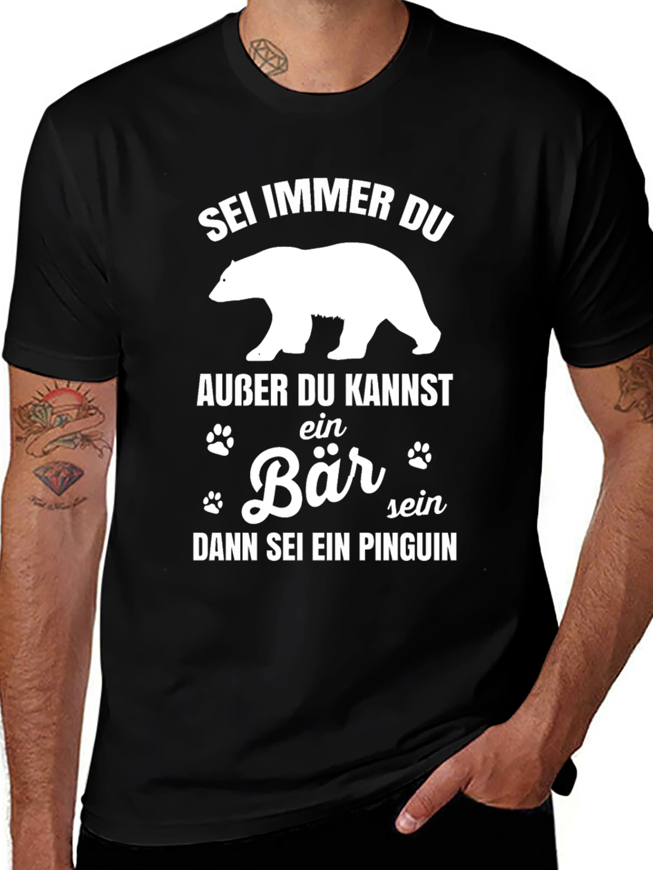 Variant 25 of Funny Bear T-Shirt - "Sei Immer Du" Graphic Tee
