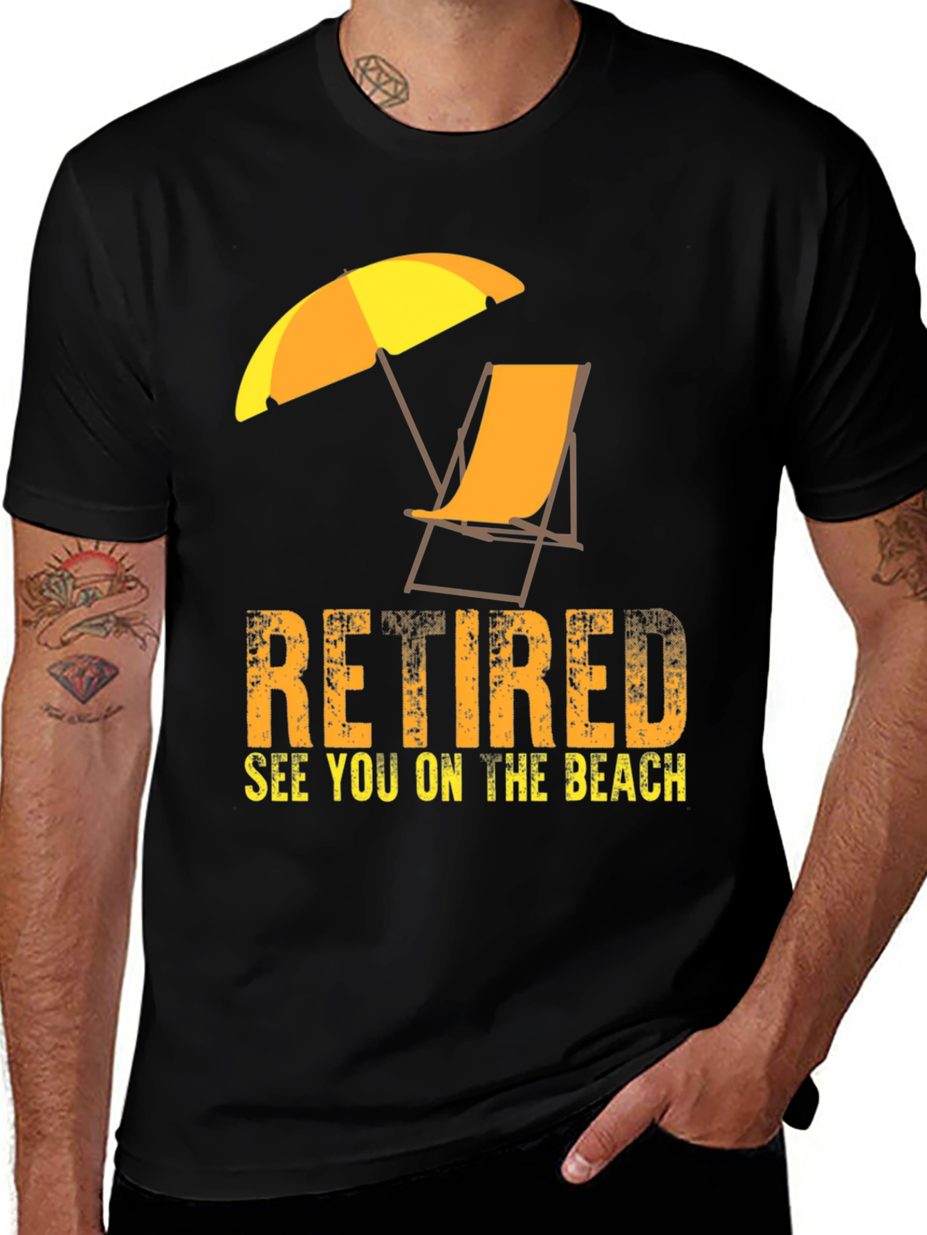 Variant 13 of Retired Beach T-Shirt - Vacation Mode Ready!