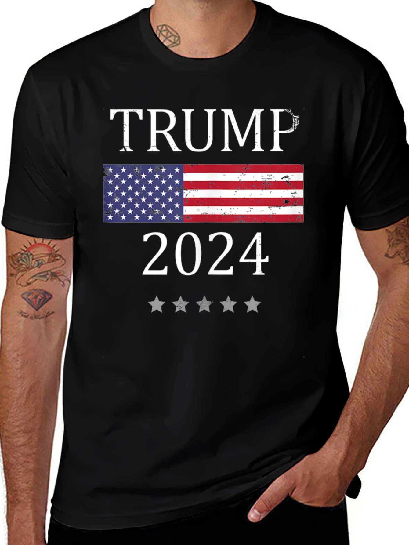 Trump 2024 Patriotic Graphic Tee