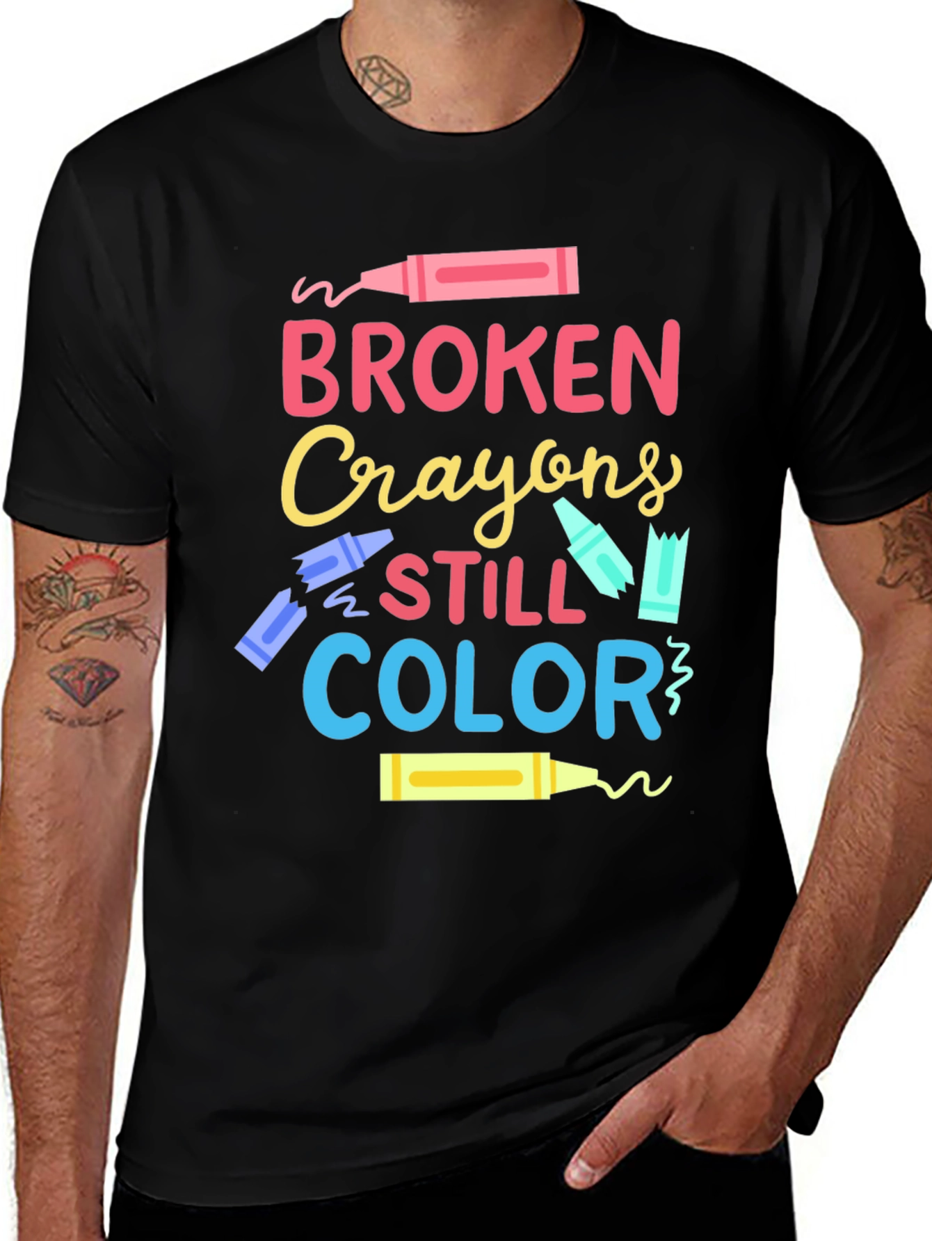 Variant 18 of Broken Crayons Still Color T-Shirt