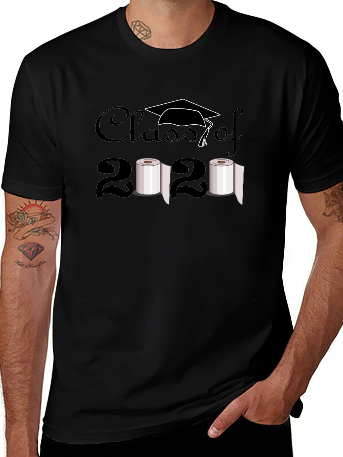 Variant 25 of Class of 2020 Toilet Paper Humor T-Shirt