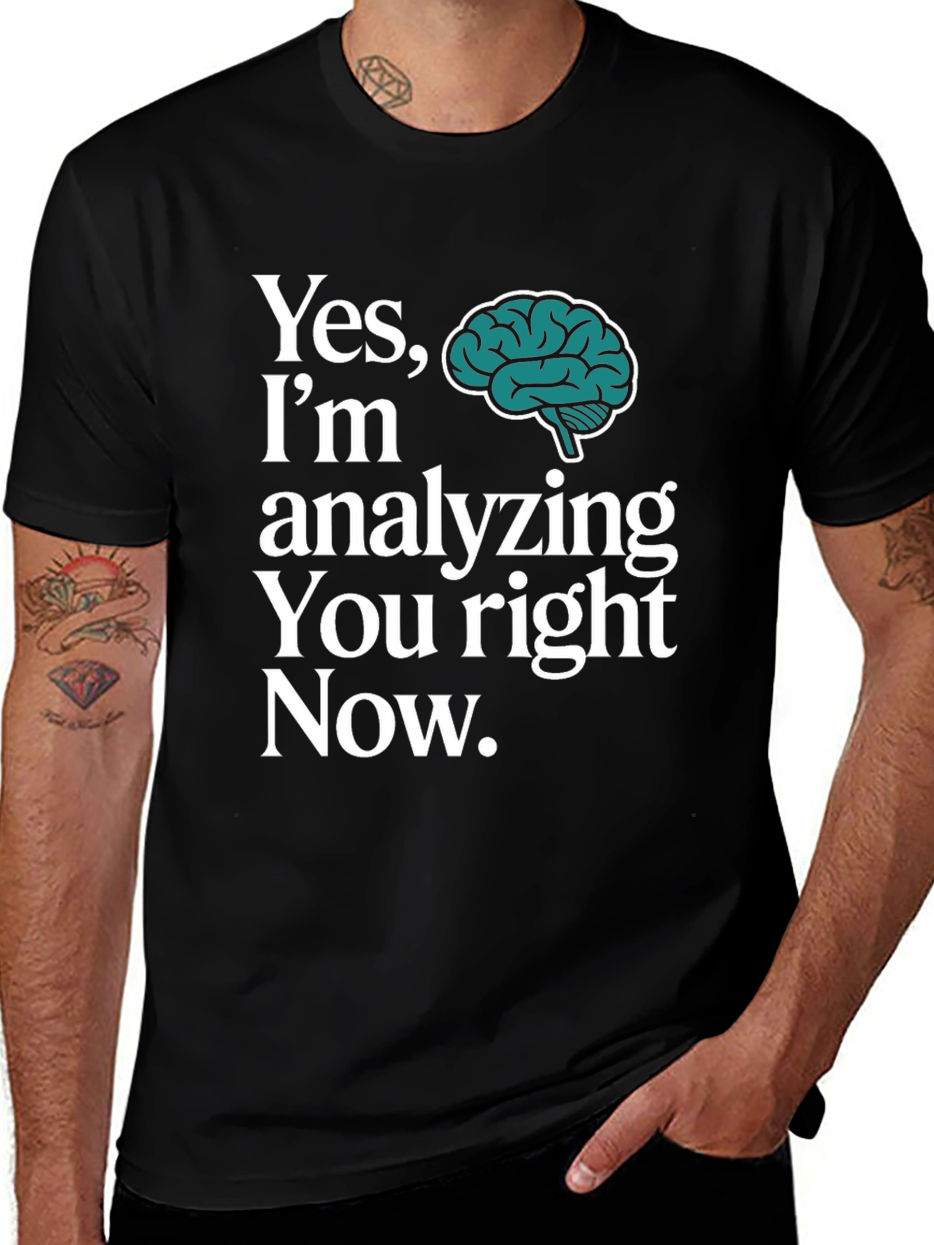 Variant 29 of Analyzing You Brain Graphic T-Shirt