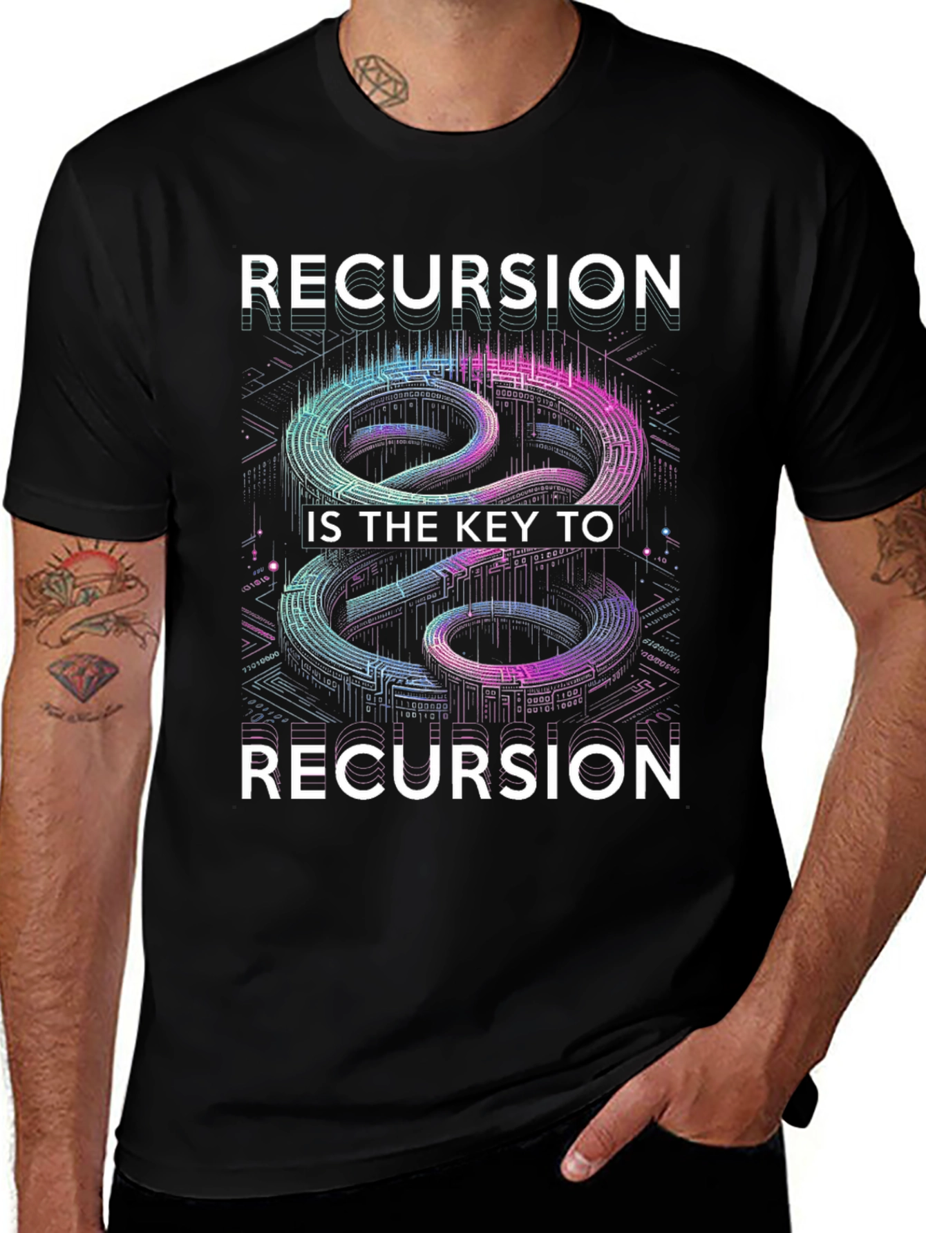 Recursion Key T-Shirt - Coding Humor
