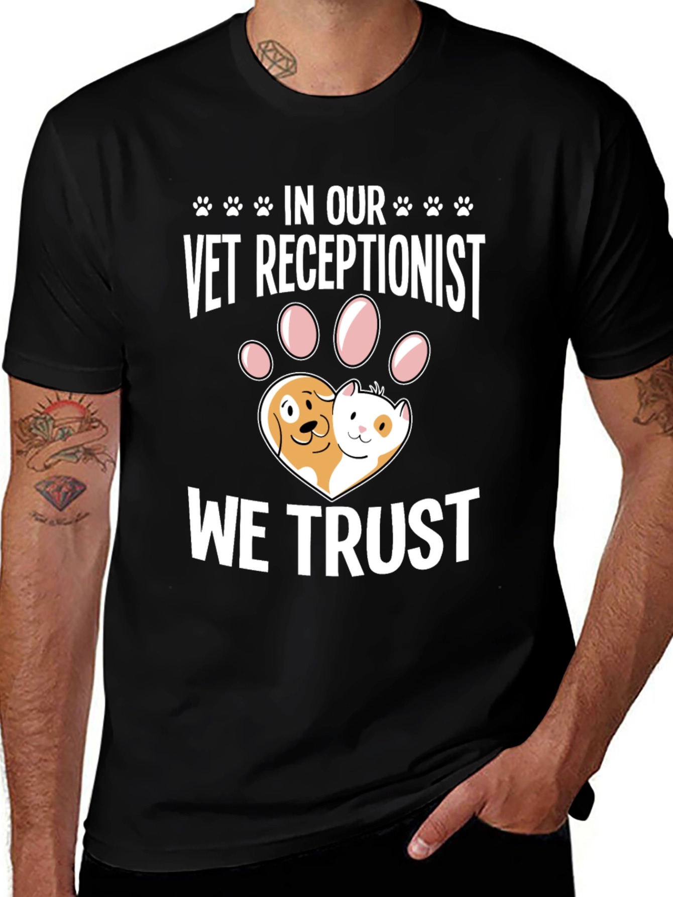 Variant 8 of Vet Receptionist We Trust T-Shirt