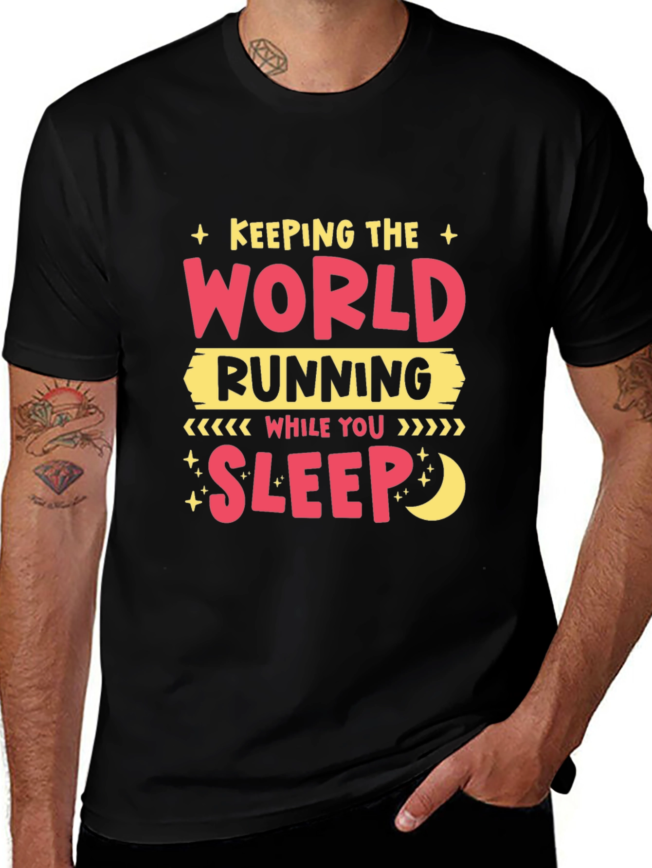 Variant 10 of Keeping the World Running T-Shirt