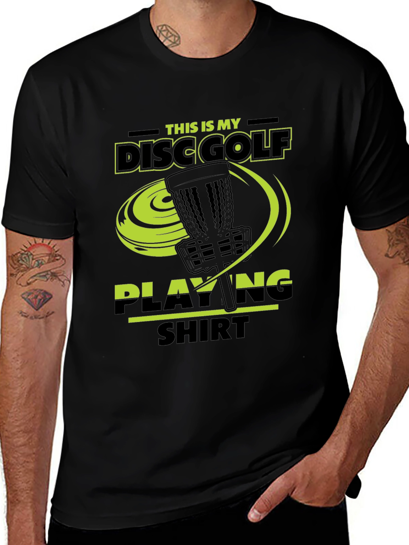 Variant 15 of Disc Golf Playing Shirt - Fun Golfer Tee
