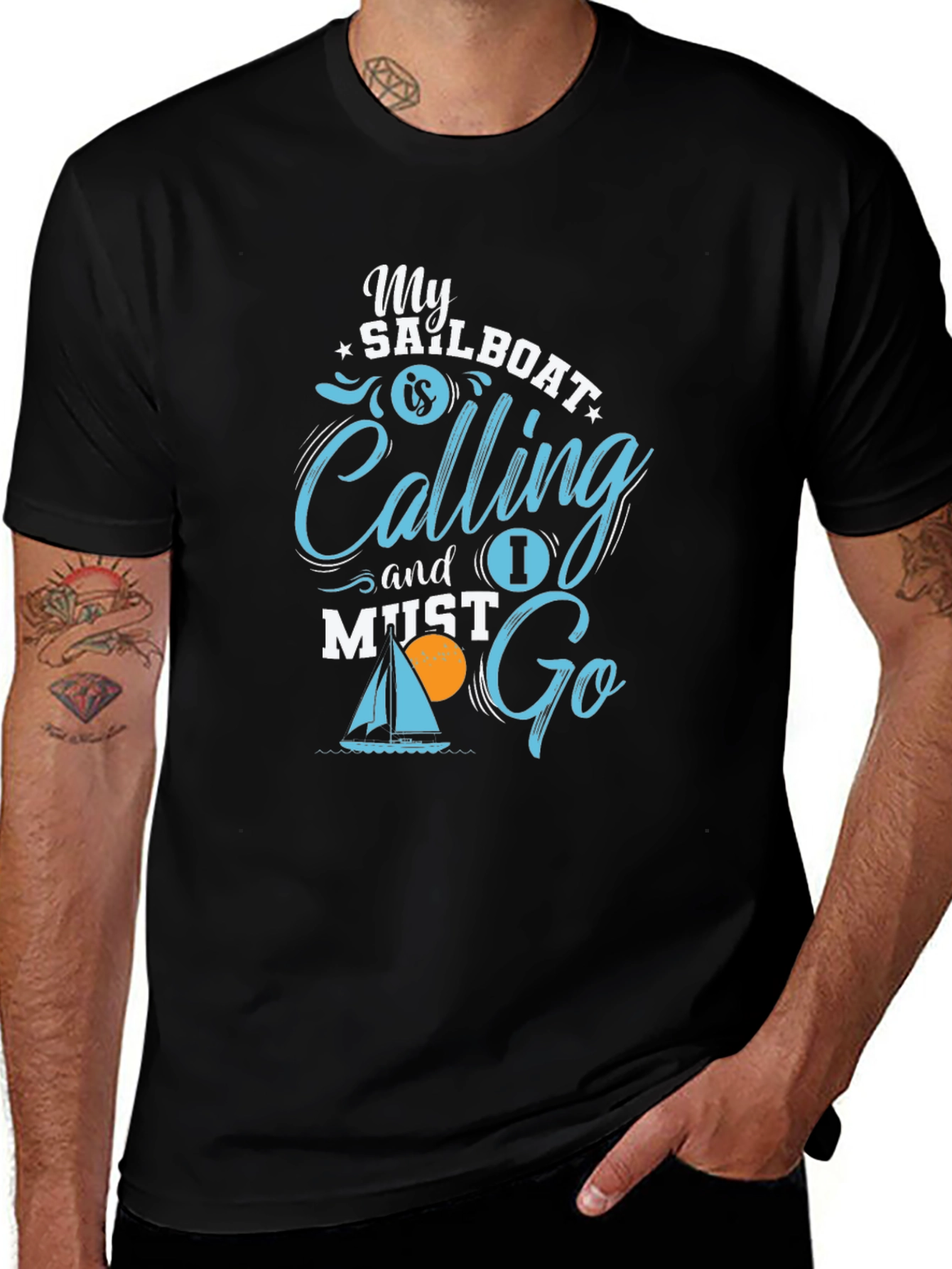 Variant 25 of My Sailboat Is Calling Tee