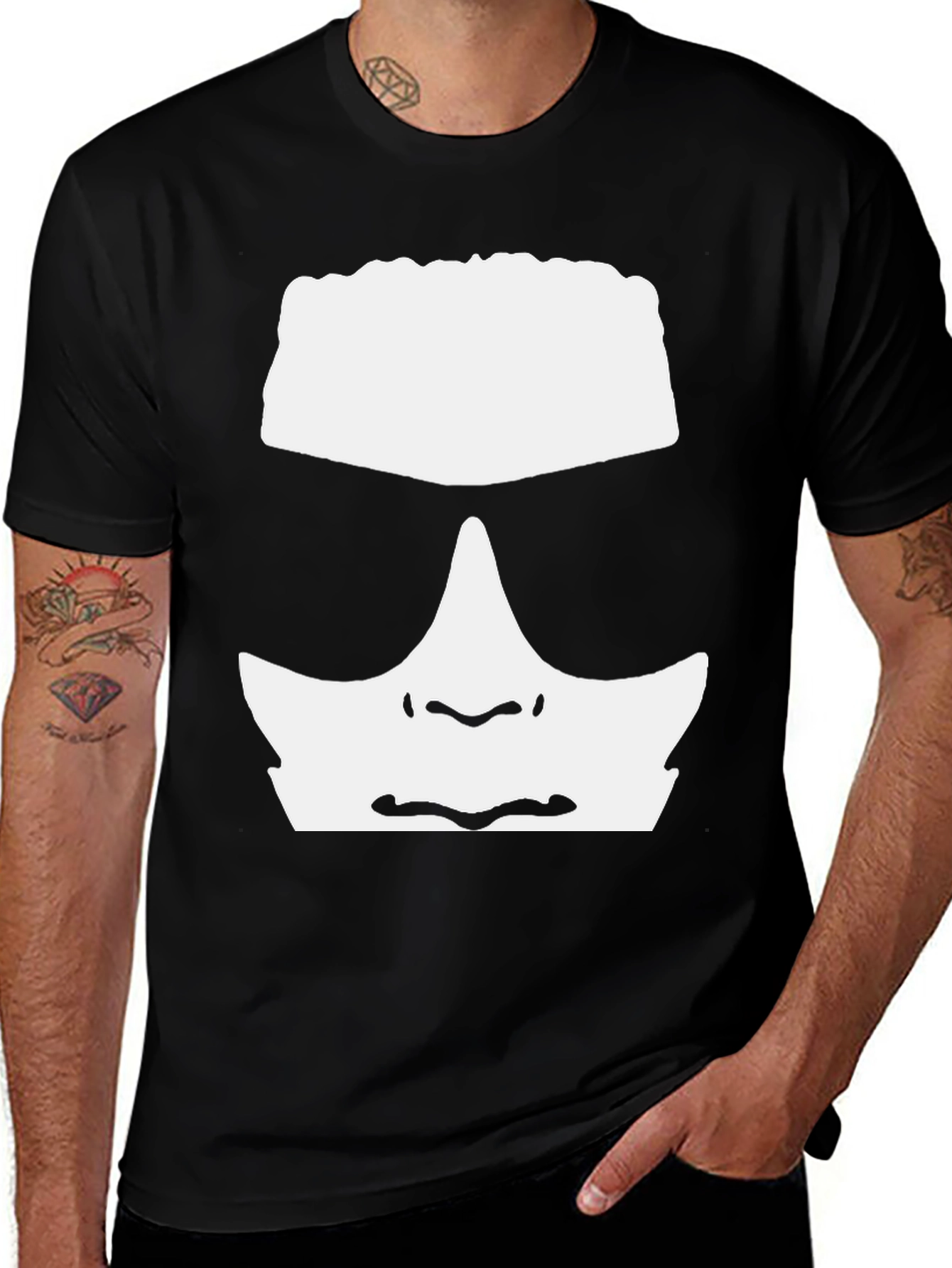 Retro Silhouette Tee - Cool Graphic Print Shirt