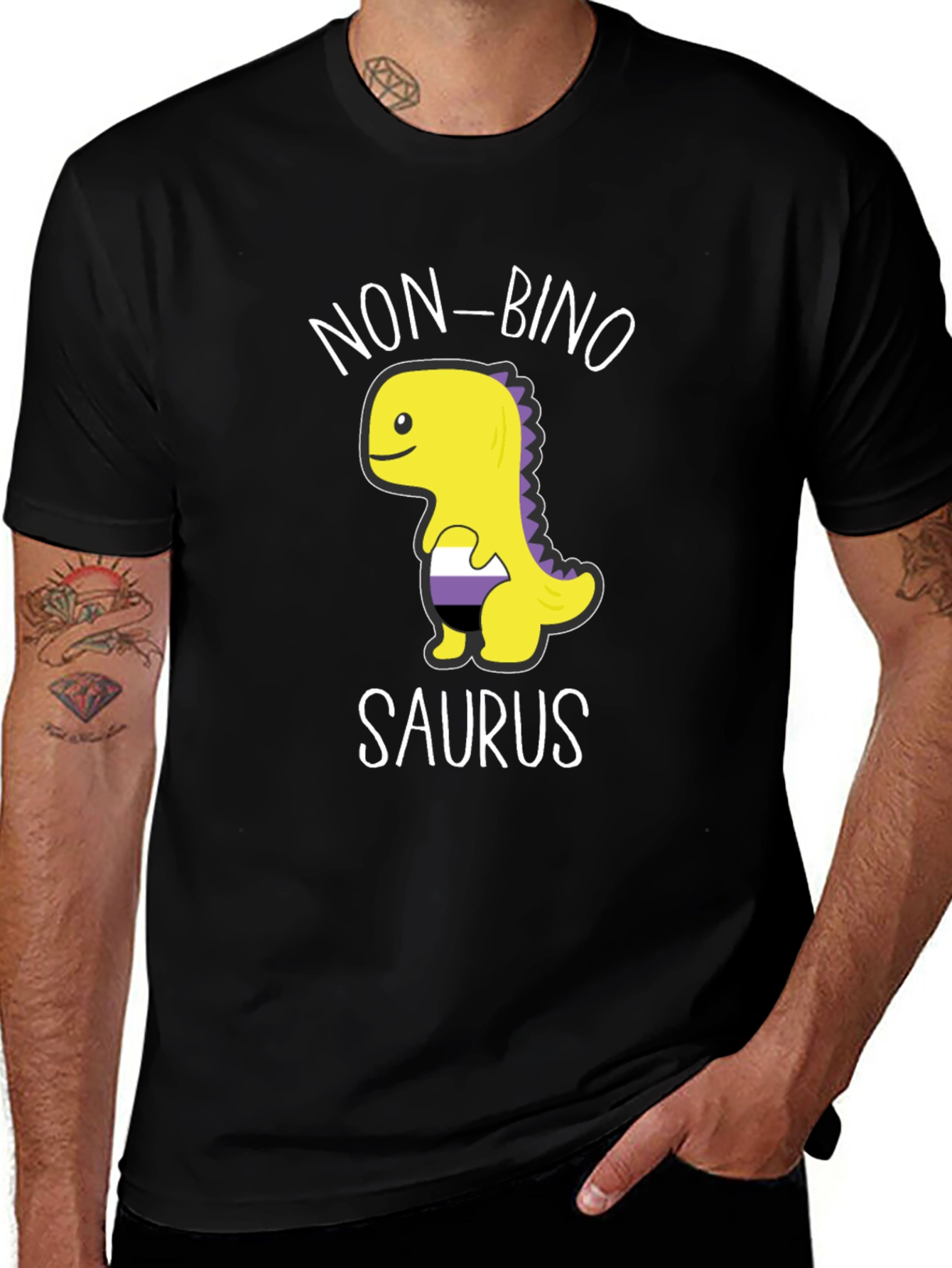 Non-binosaurus T-Shirt - Genderqueer Pride