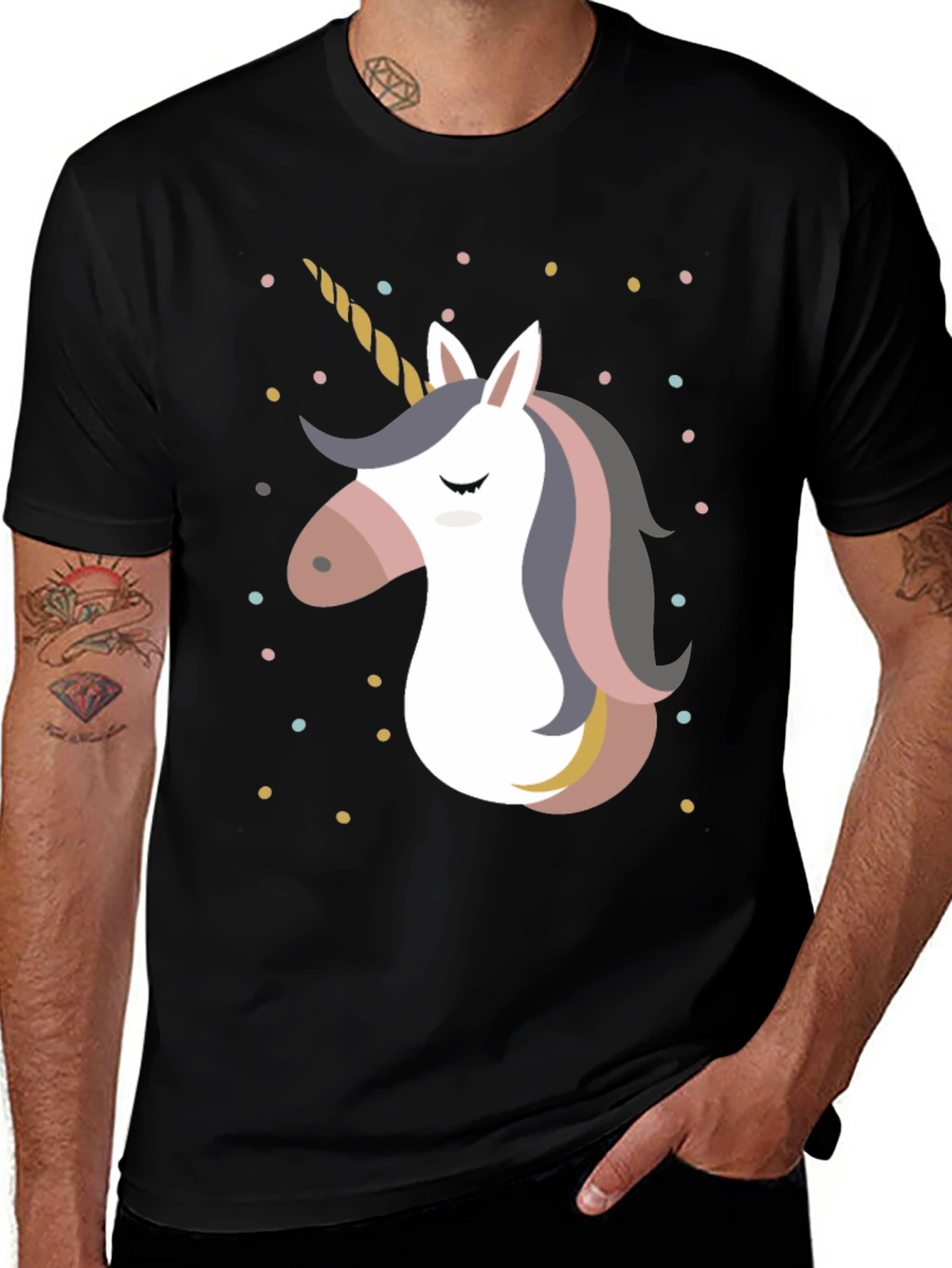 Variant 14 of Unicorn Graphic Print T-Shirt