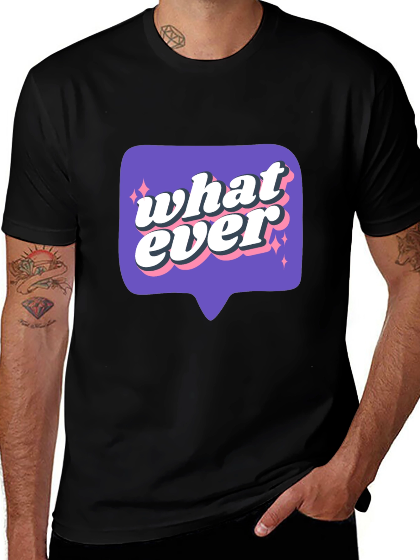 Variant 26 of Whatever Graphic Tee - Retro Style