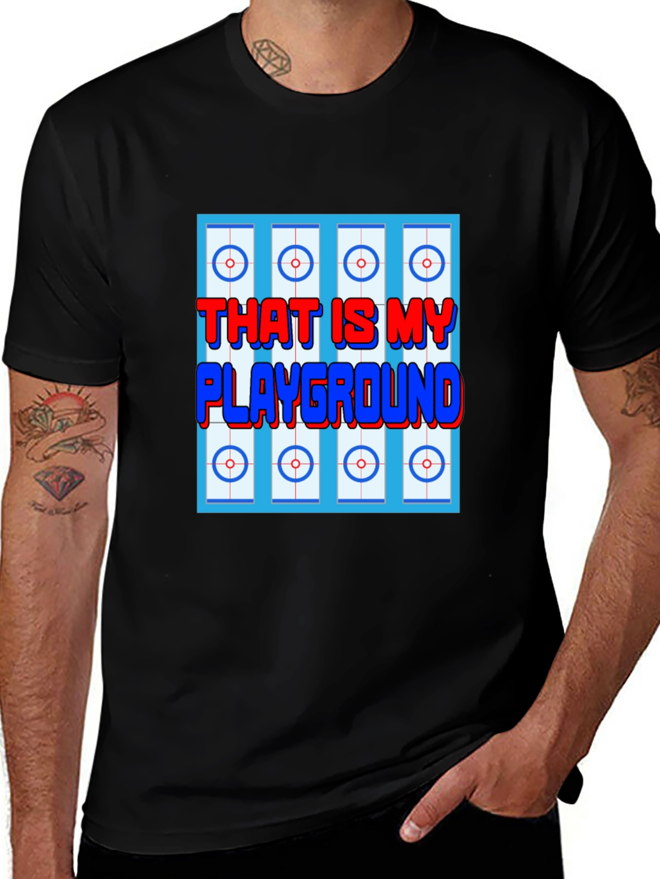 Variant 14 of Curling Playground Graphic T-Shirt