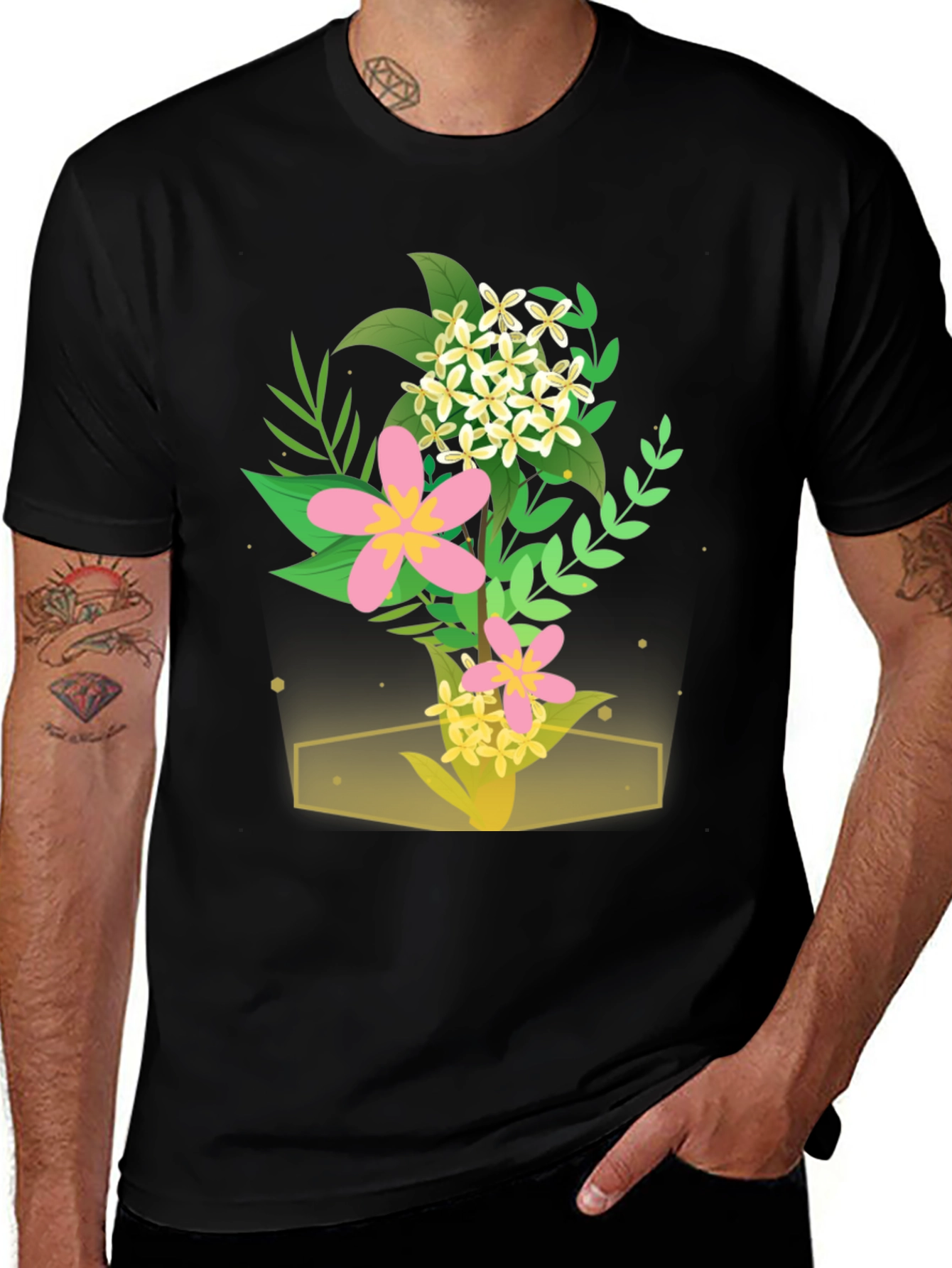 Variant 27 of Floral Bouquet Graphic Tee - Stylish & Comfortable