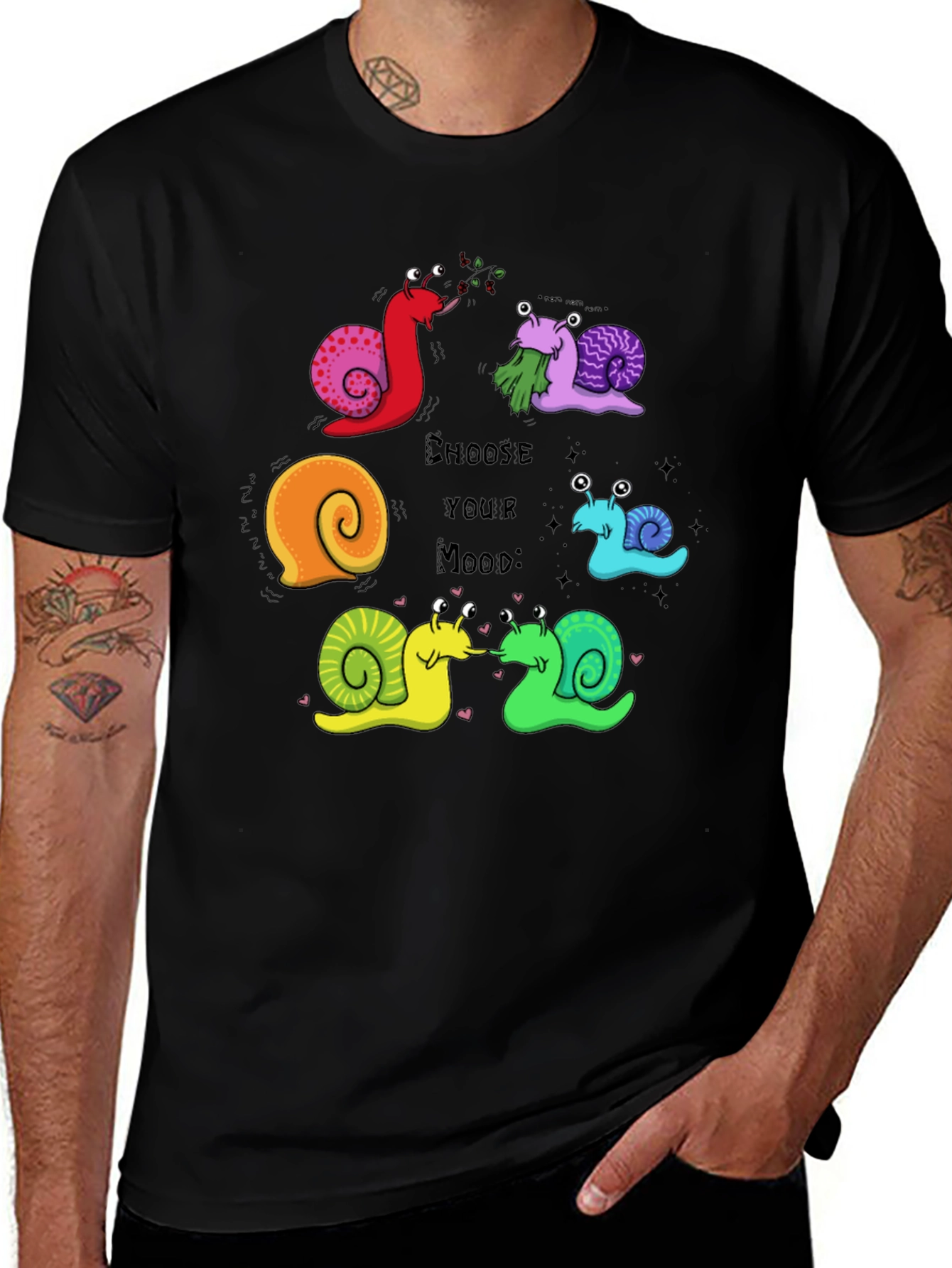 Variant 6 of Choose Your Mood Snail Graphic Tee