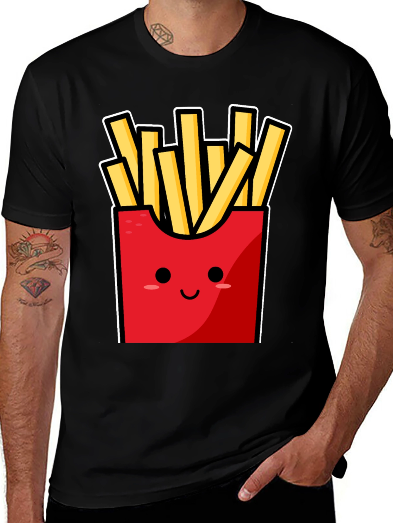 Variant 7 of Funny Fries T-Shirt - Cute Cartoon Food Graphic Tee