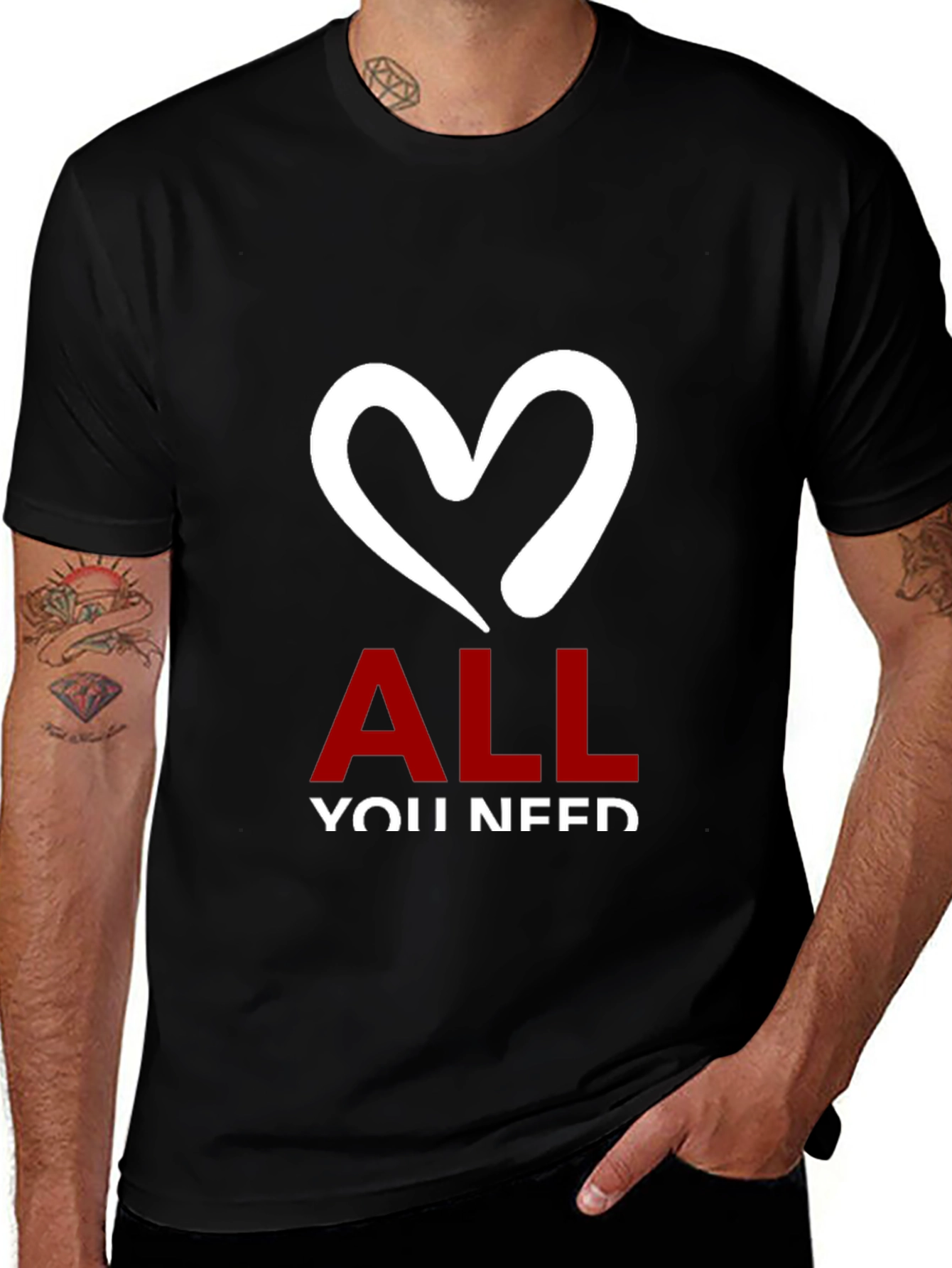 Variant 6 of Love All You Need T-Shirt - Stylish Graphic Tee