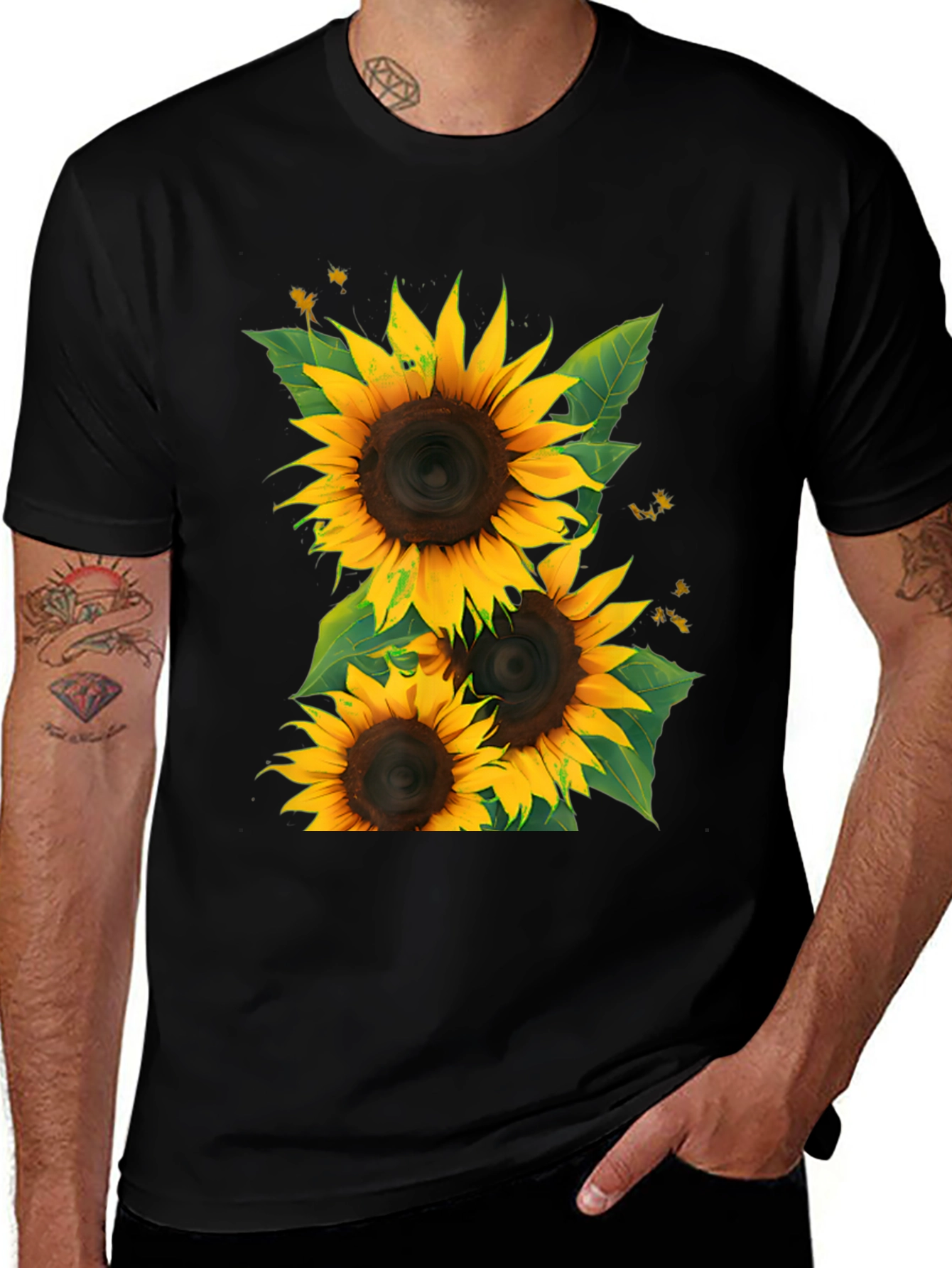 Variant 14 of Sunflower Graphic Print T-Shirt