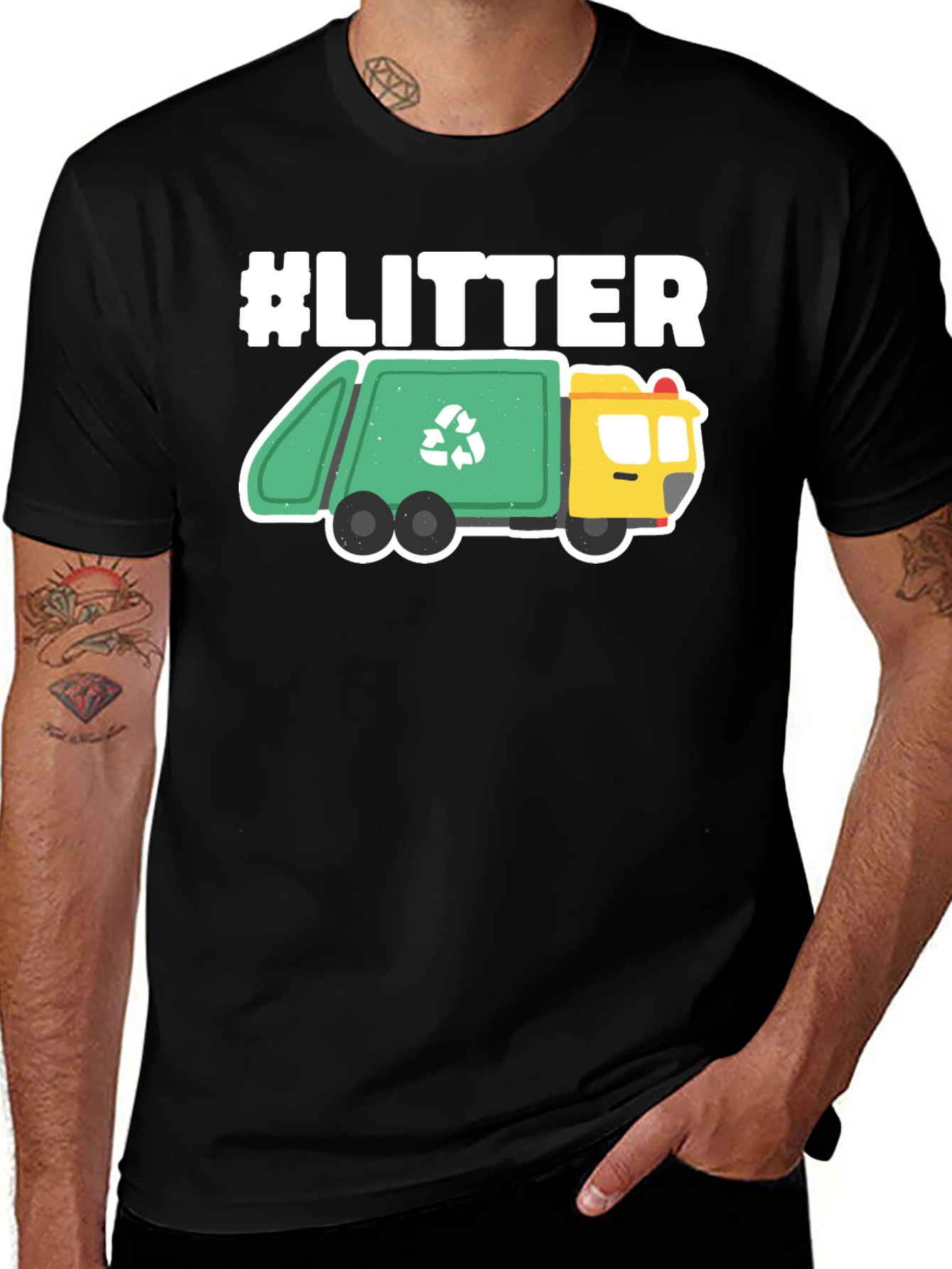 #LITTER Recycle Truck Graphic Tee - Eco-Friendly Fashion