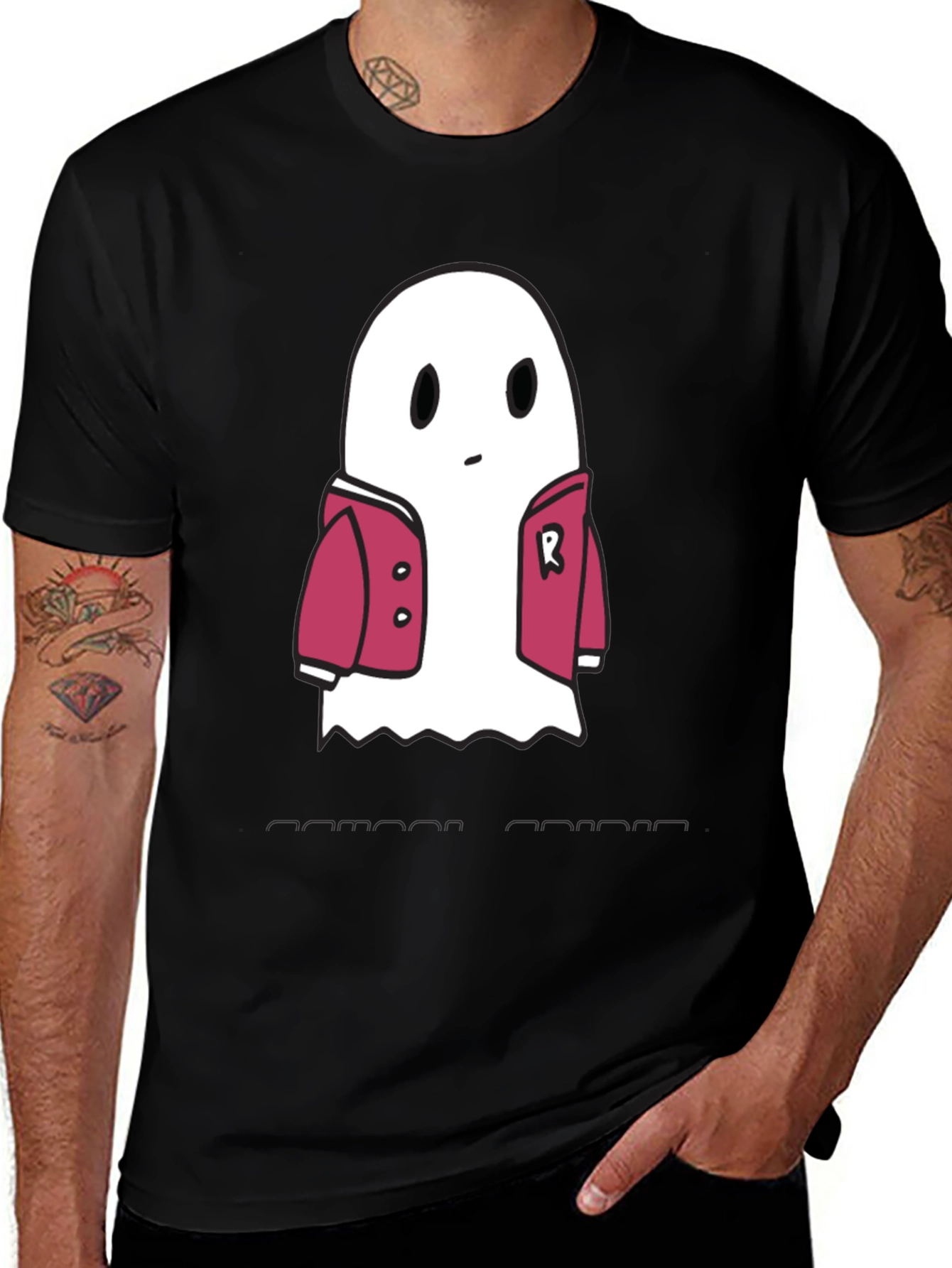 Variant 25 of Ghost in Jacket Graphic Tee