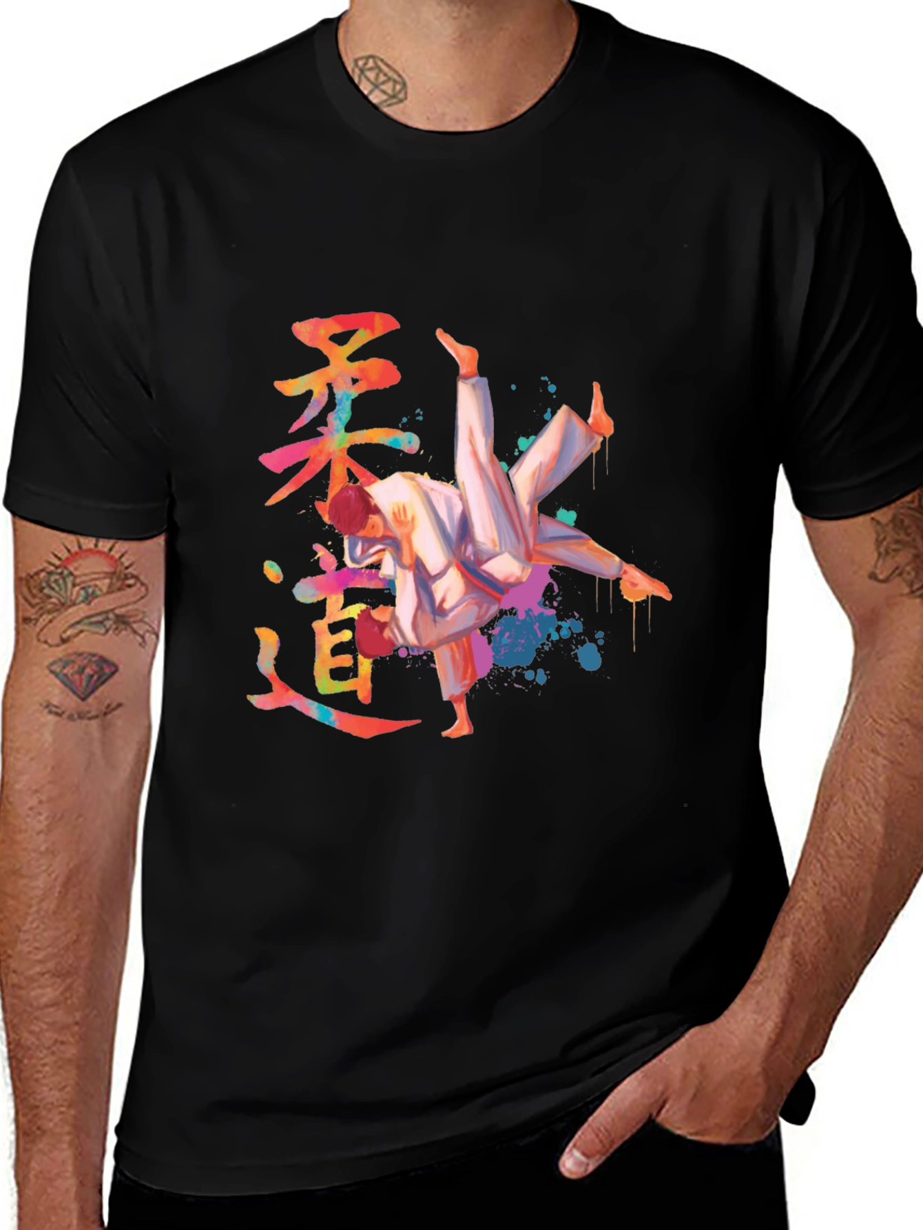 Judo Throw Graphic Tee - Martial Arts T-Shirt