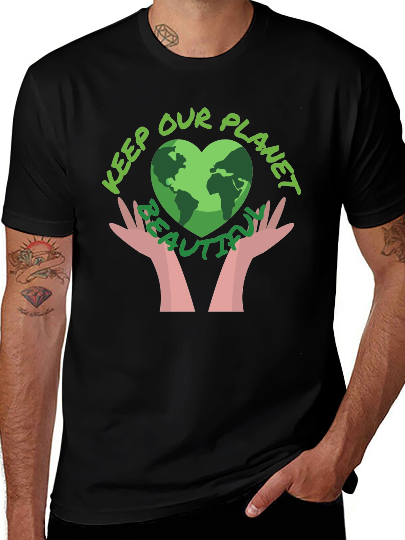 Variant 6 of Keep Our Planet Beautiful Graphic Tee