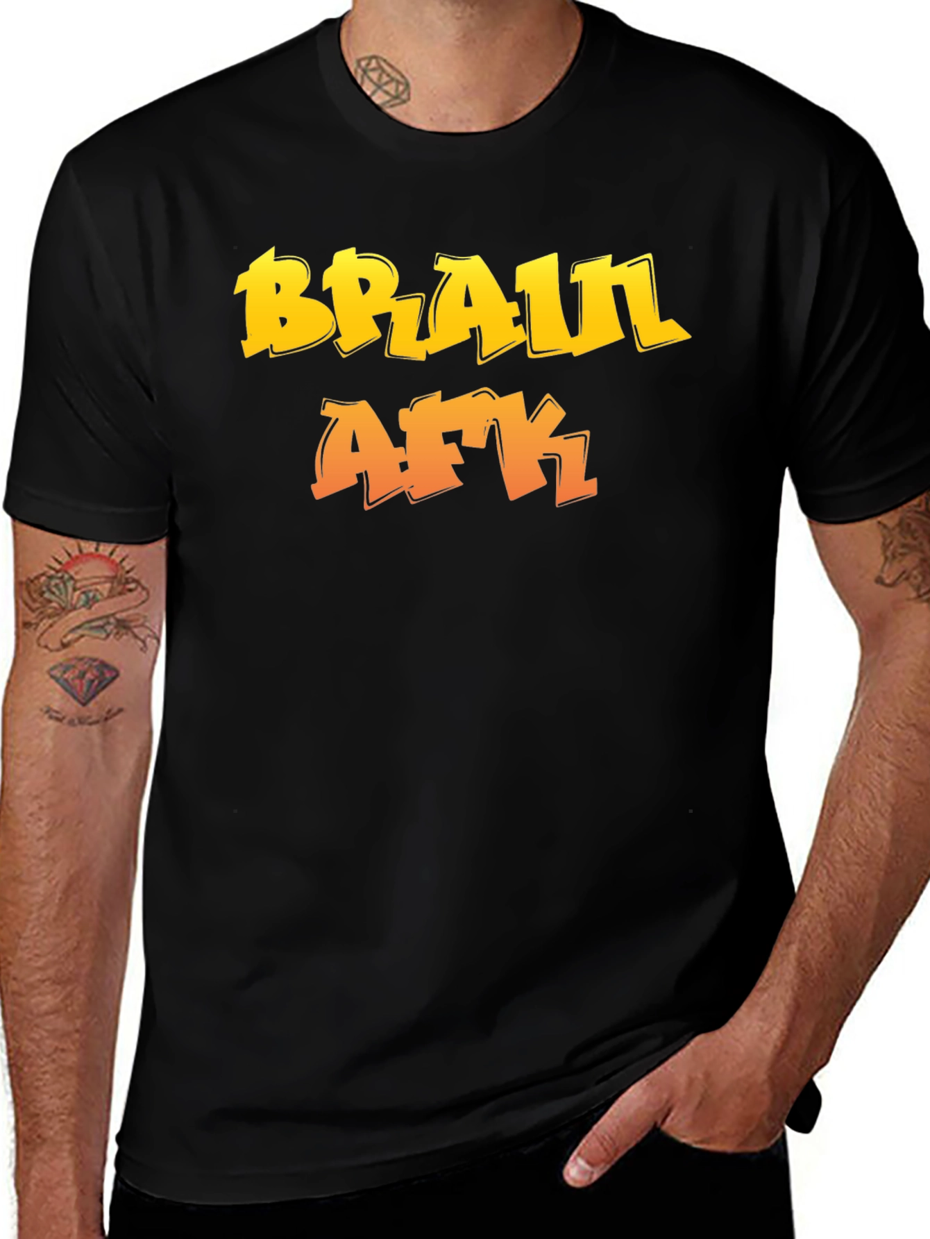 Variant 23 of Braul AFK Graphic Tee - Gamer Style