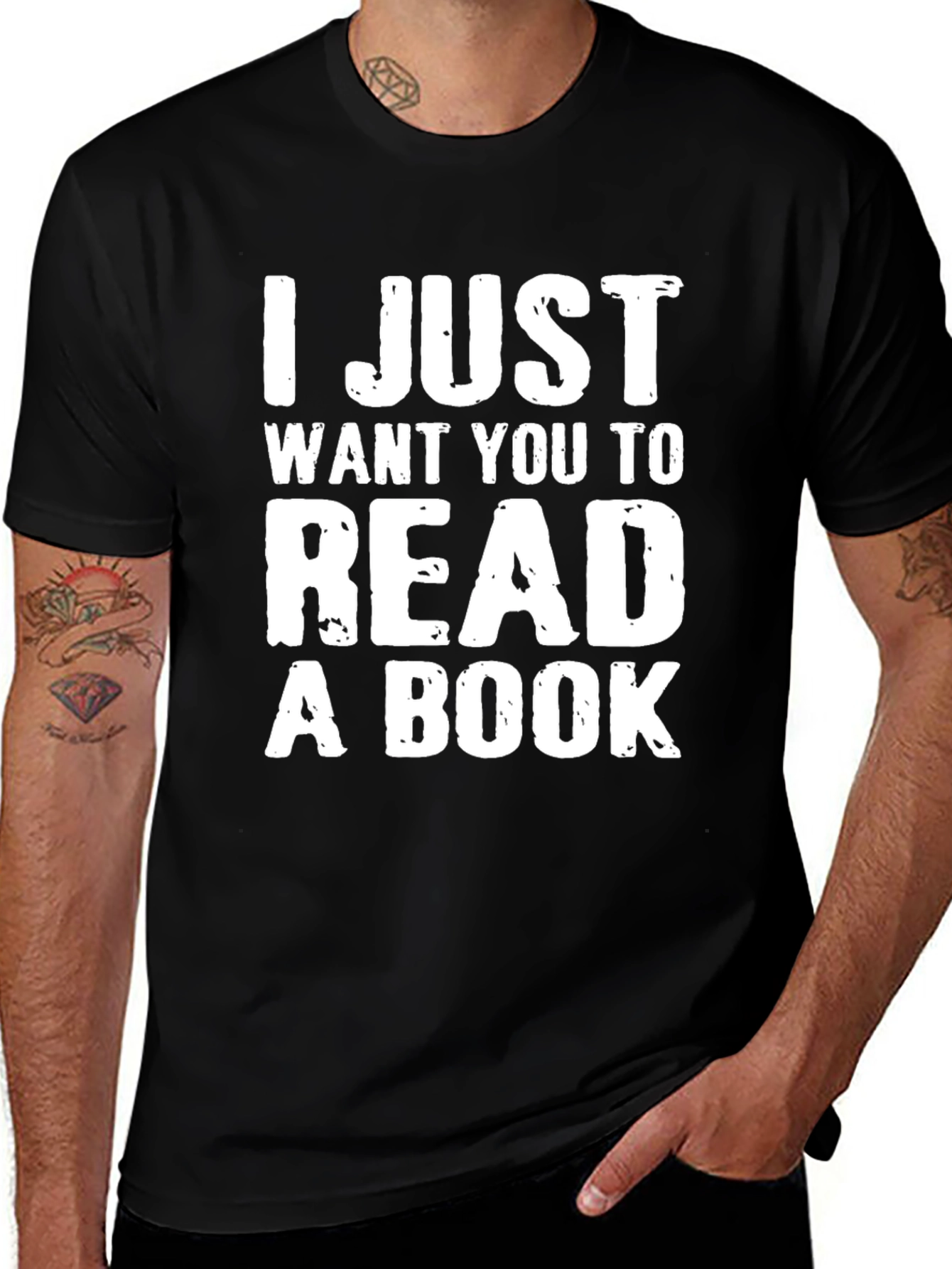 Variant 18 of I Just Want You to Read a Book T-Shirt