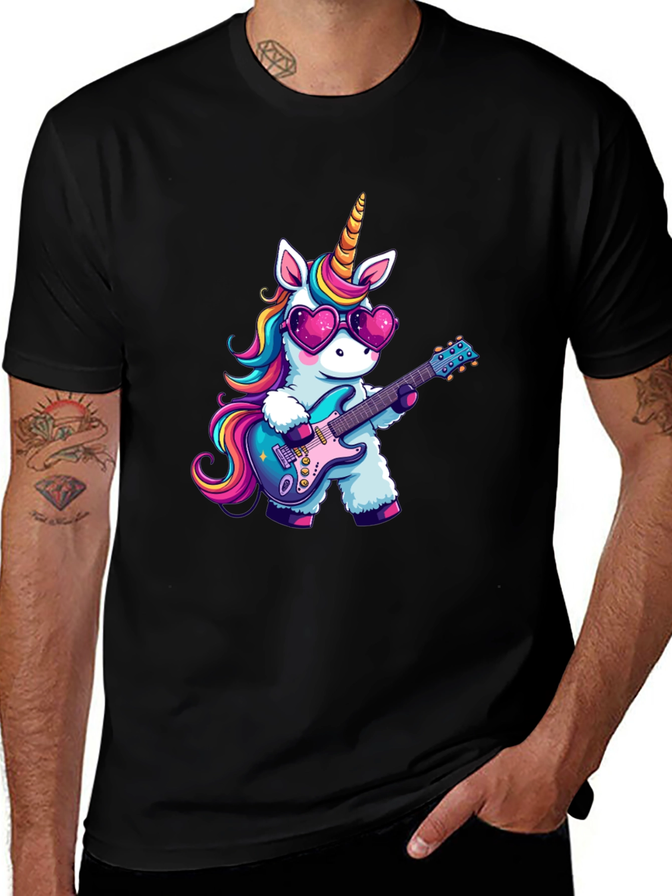 Variant 6 of Unicorn Guitarist Graphic T-Shirt