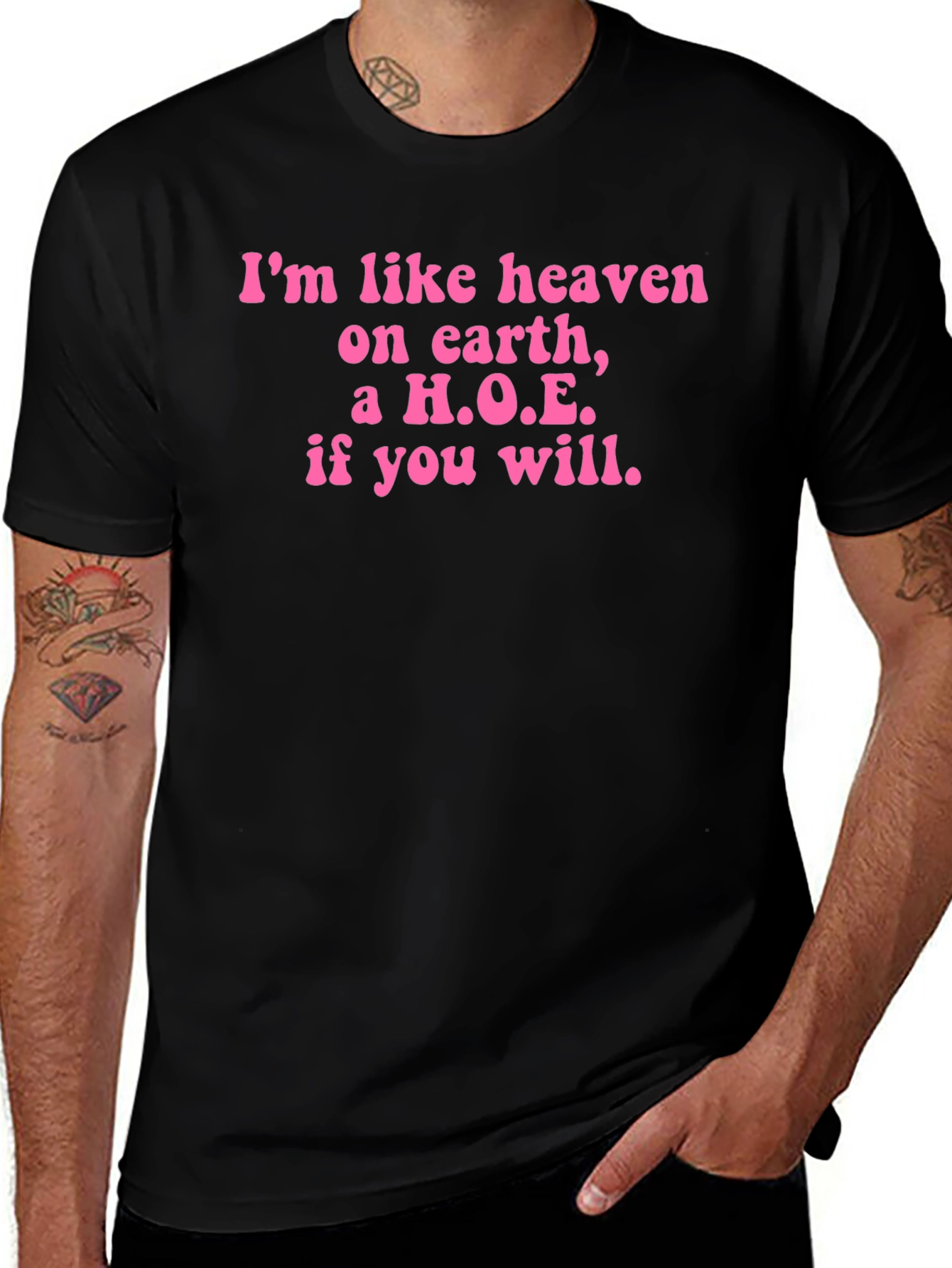 Variant 9 of Heaven on Earth Pink Graphic T-Shirt