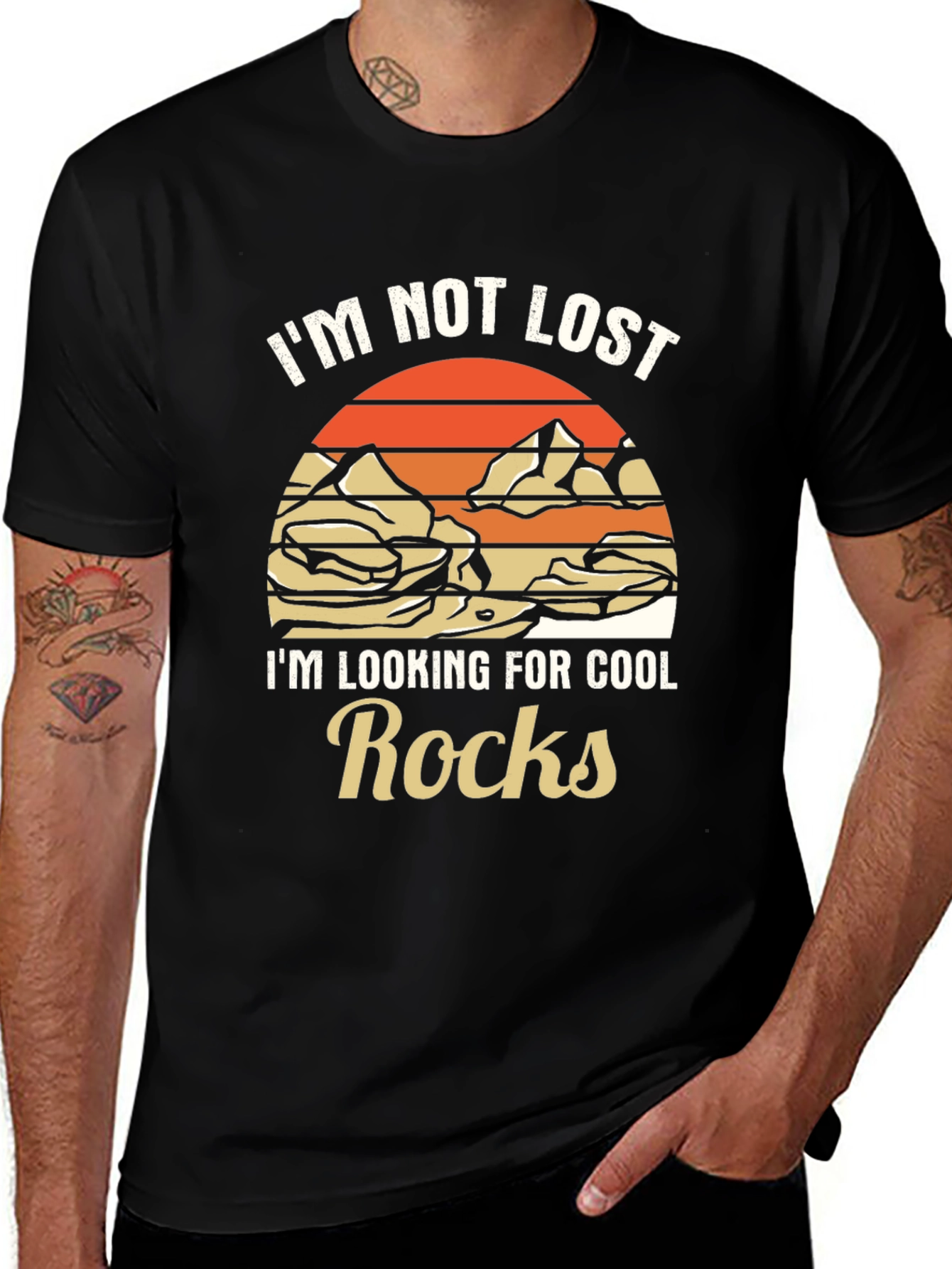 Variant 29 of I'm Not Lost Looking for Cool Rocks T-Shirt