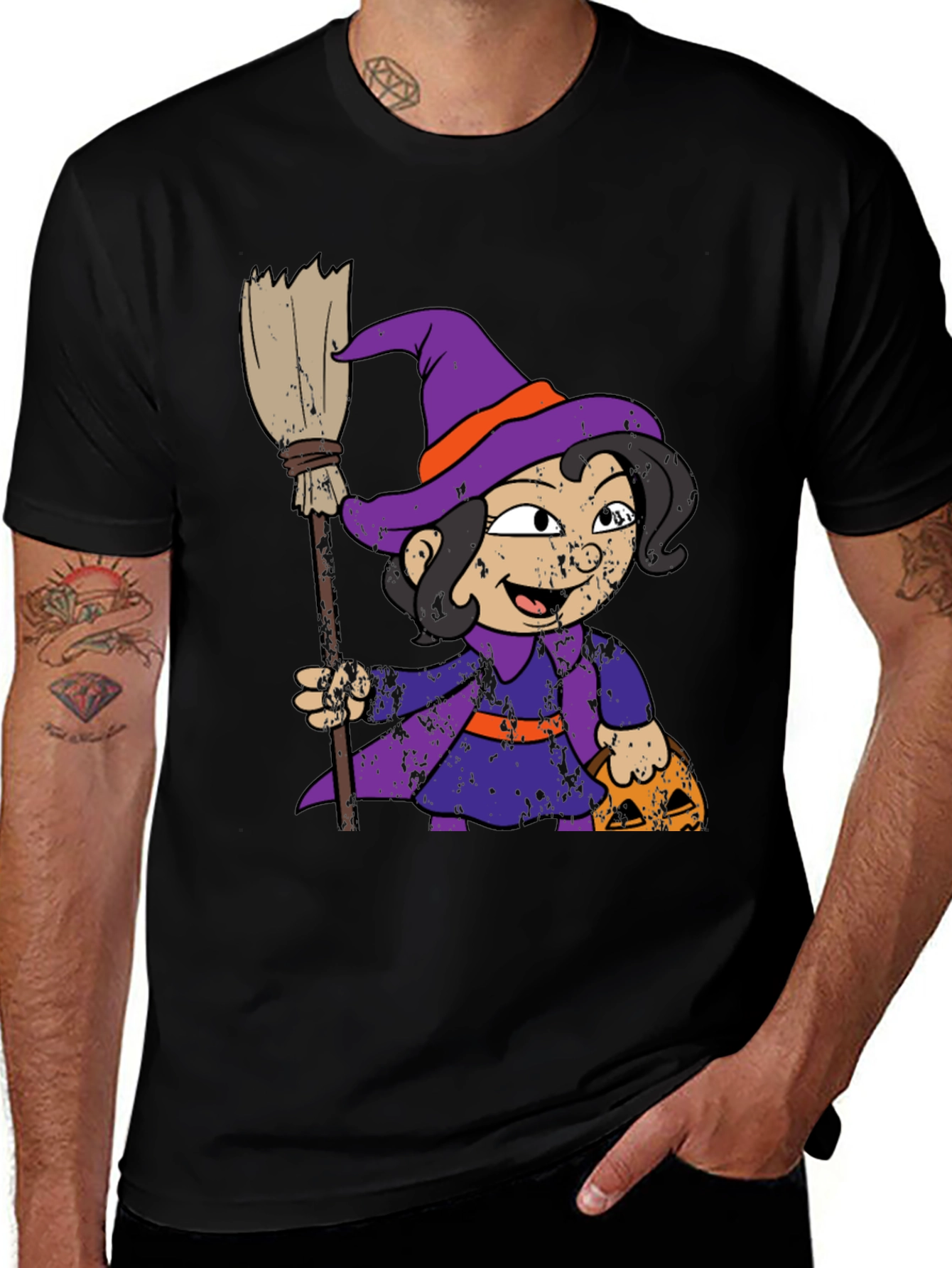 Variant 20 of Witch Graphic Tee - Halloween Style!