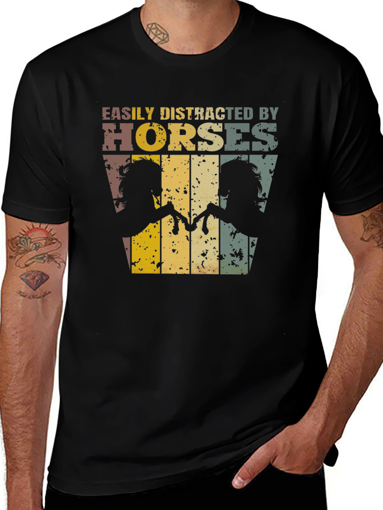 Variant 13 of Easily Distracted by Horses Graphic Tee