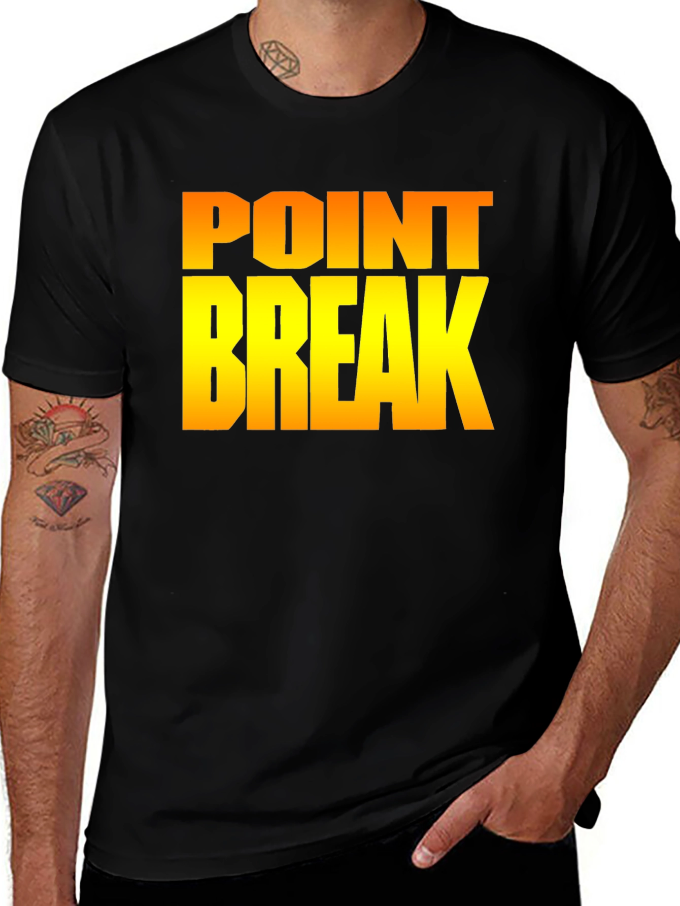 Variant 10 of Point Break Graphic Tee - Black