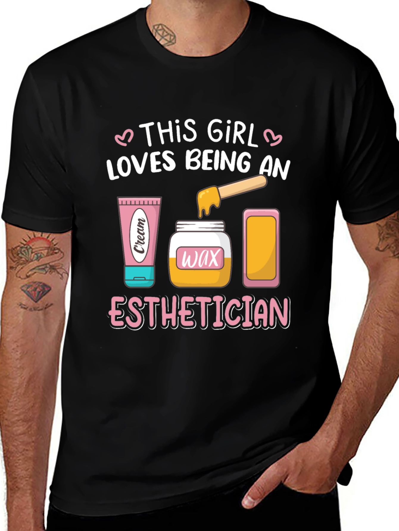 Variant 17 of Esthetician T-Shirt: This Girl Loves Being An...