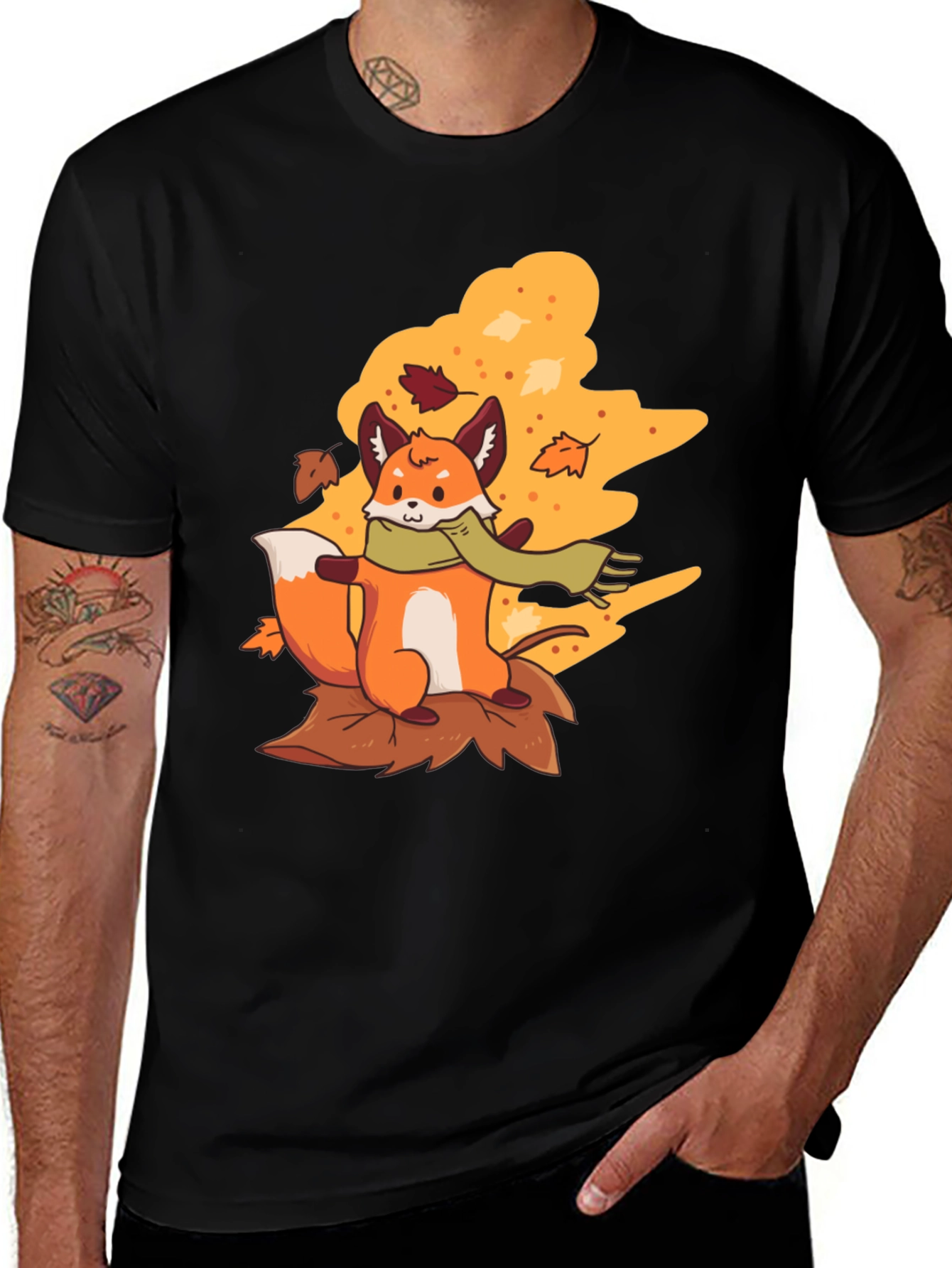 Variant 3 of Autumn Fox T-Shirt - Fall Vibes