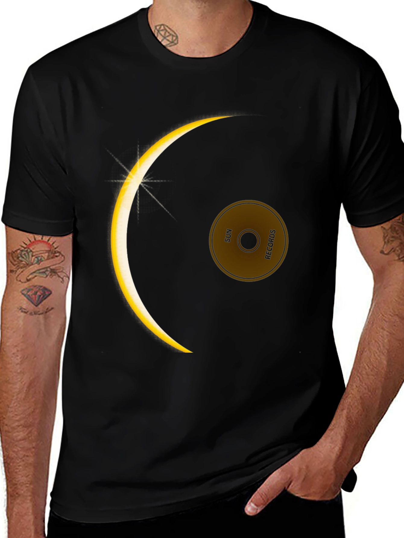 Variant 14 of Sun Records Graphic T-Shirt - Eclipse Design
